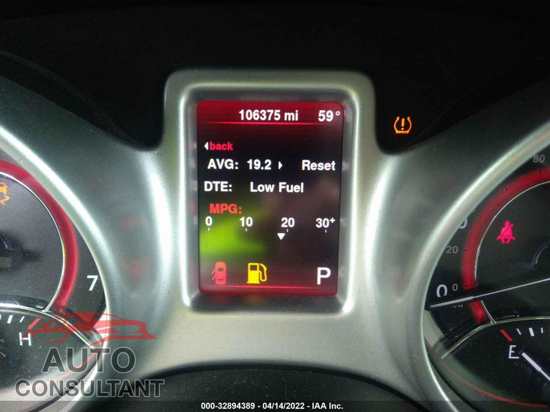 DODGE JOURNEY 2016 - 3C4PDCAB8GT109386