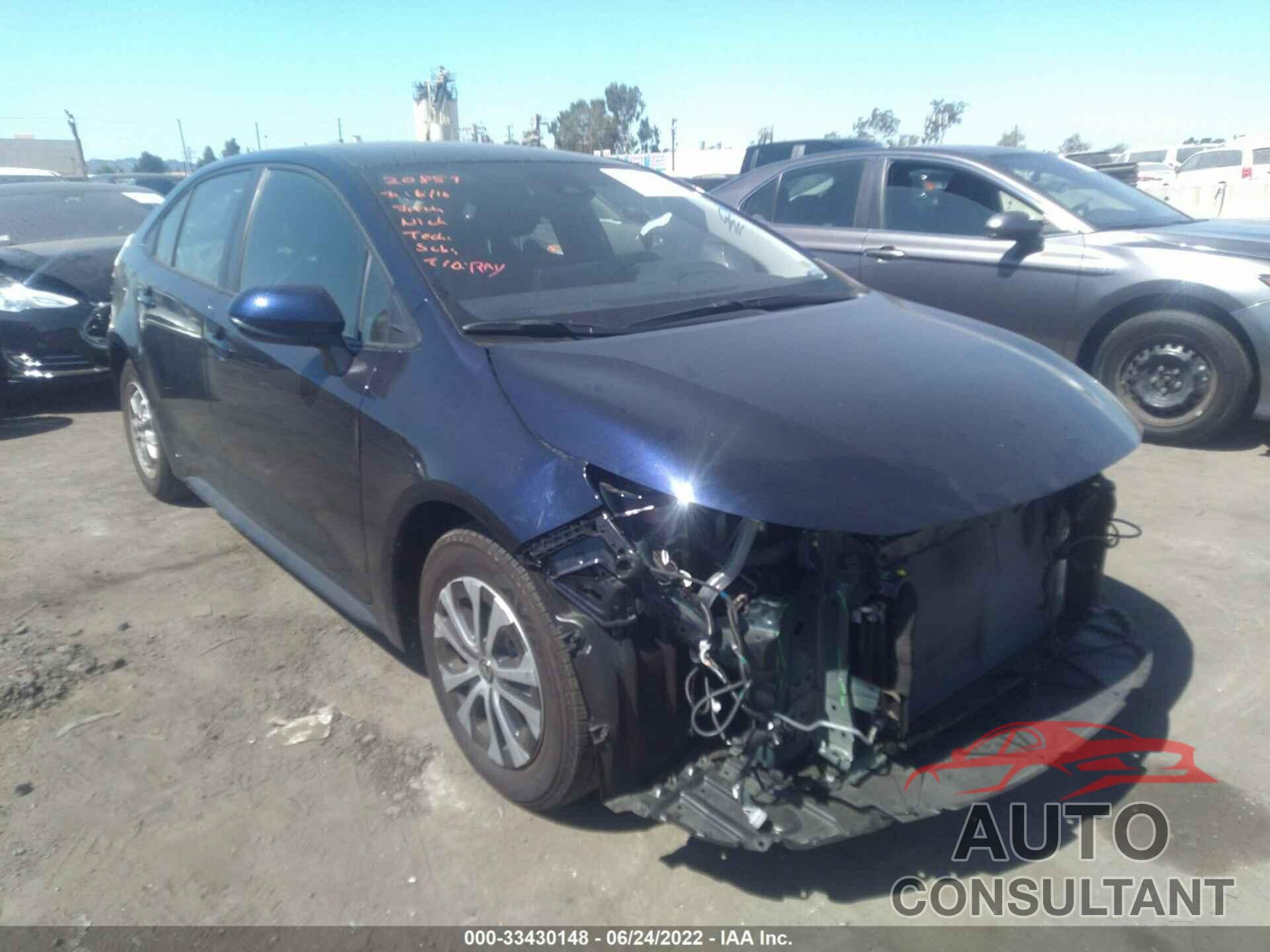 TOYOTA COROLLA 2022 - JTDEAMDEXNJ043598