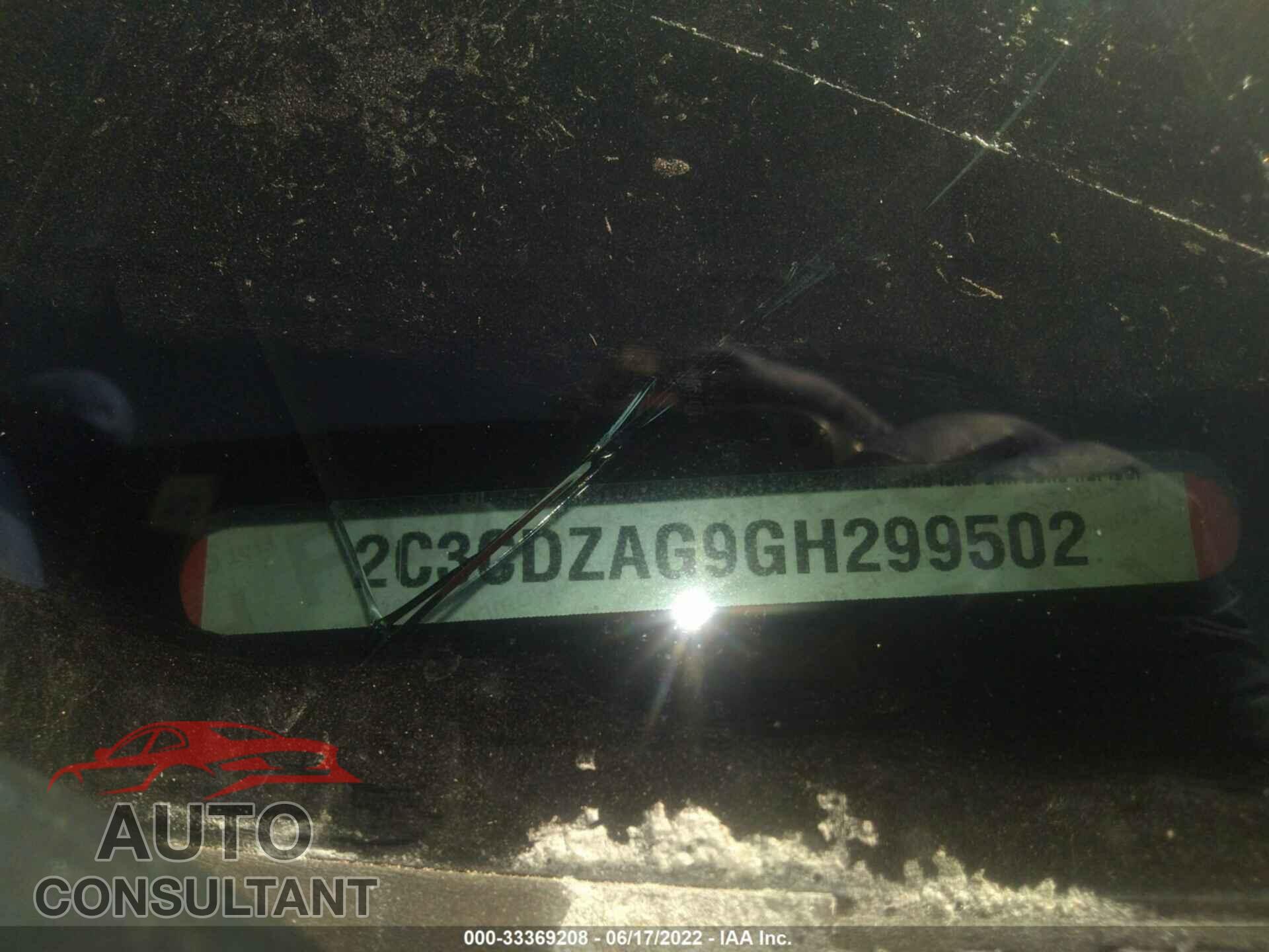 DODGE CHALLENGER 2016 - 2C3CDZAG9GH299502