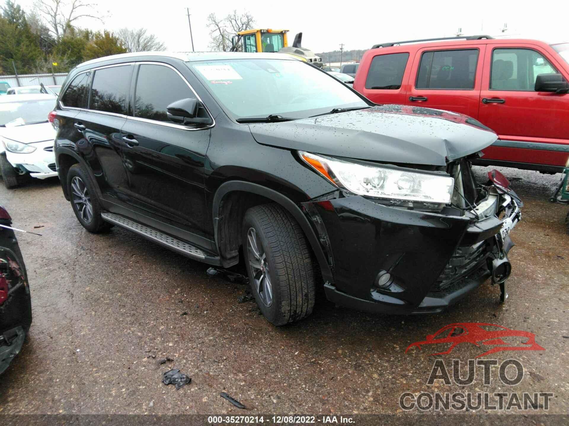 TOYOTA HIGHLANDER 2019 - 5TDKZRFH8KS560980