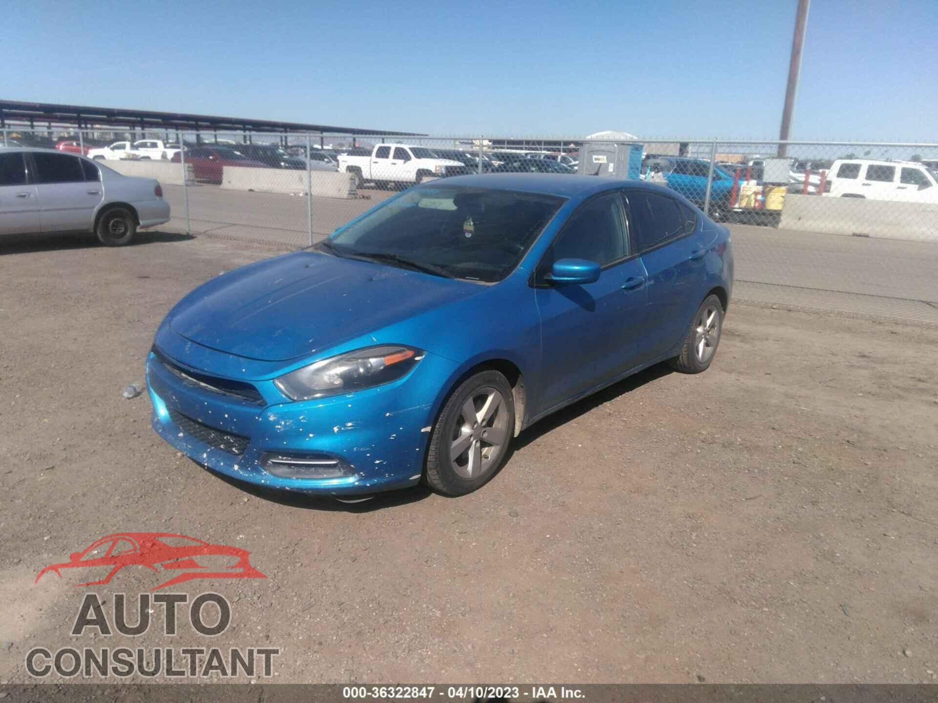 DODGE DART 2015 - 1C3CDFBB8FD238414