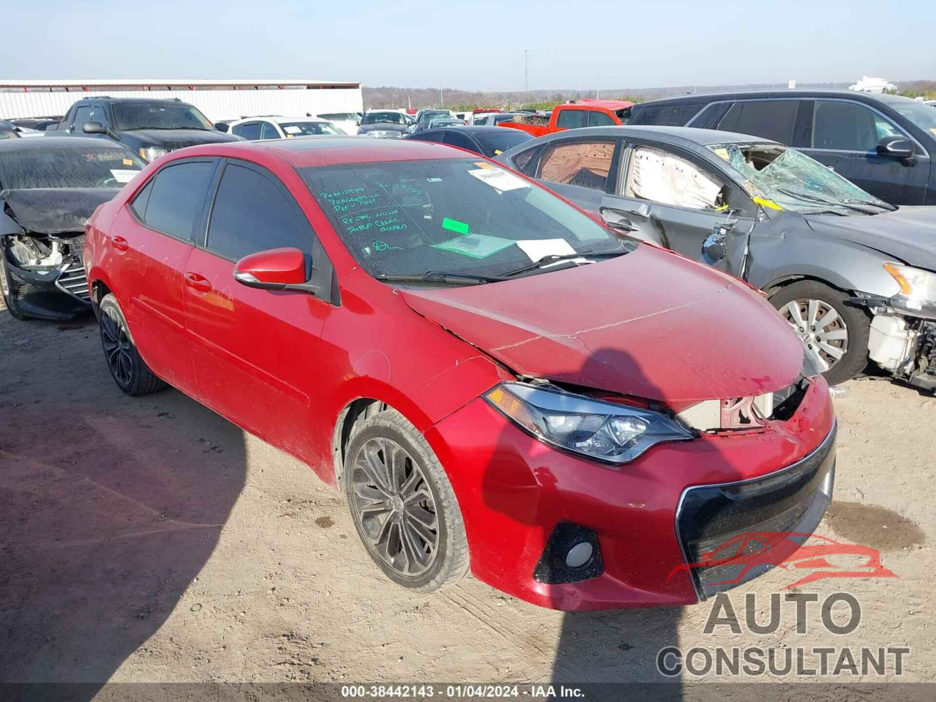 TOYOTA COROLLA 2016 - 5YFBURHEXGP485149