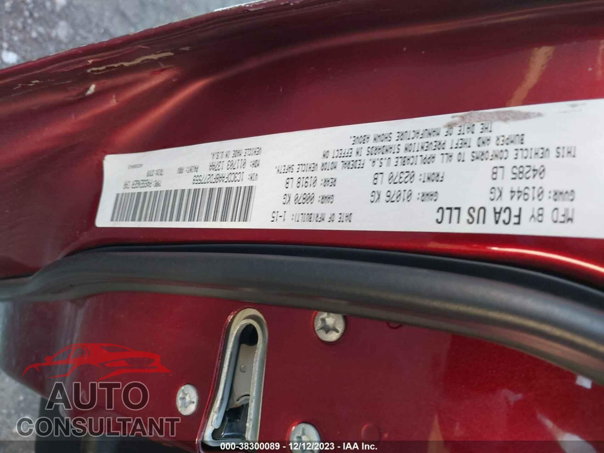 DODGE DART 2015 - 1C3CDFAA8FD277559