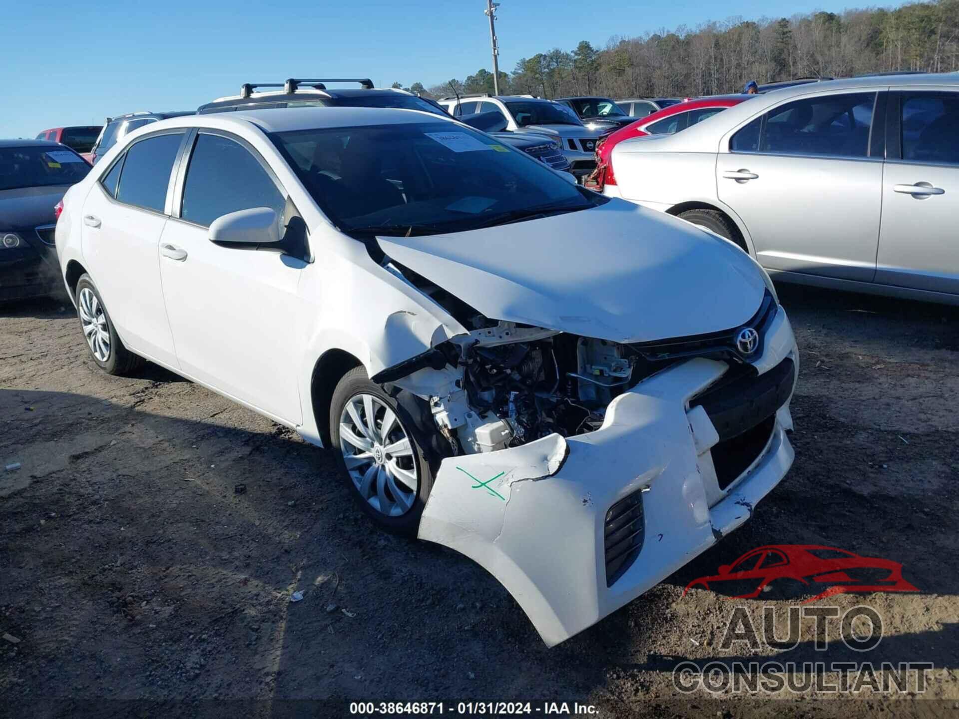 TOYOTA COROLLA 2016 - 5YFBURHE9GP568670