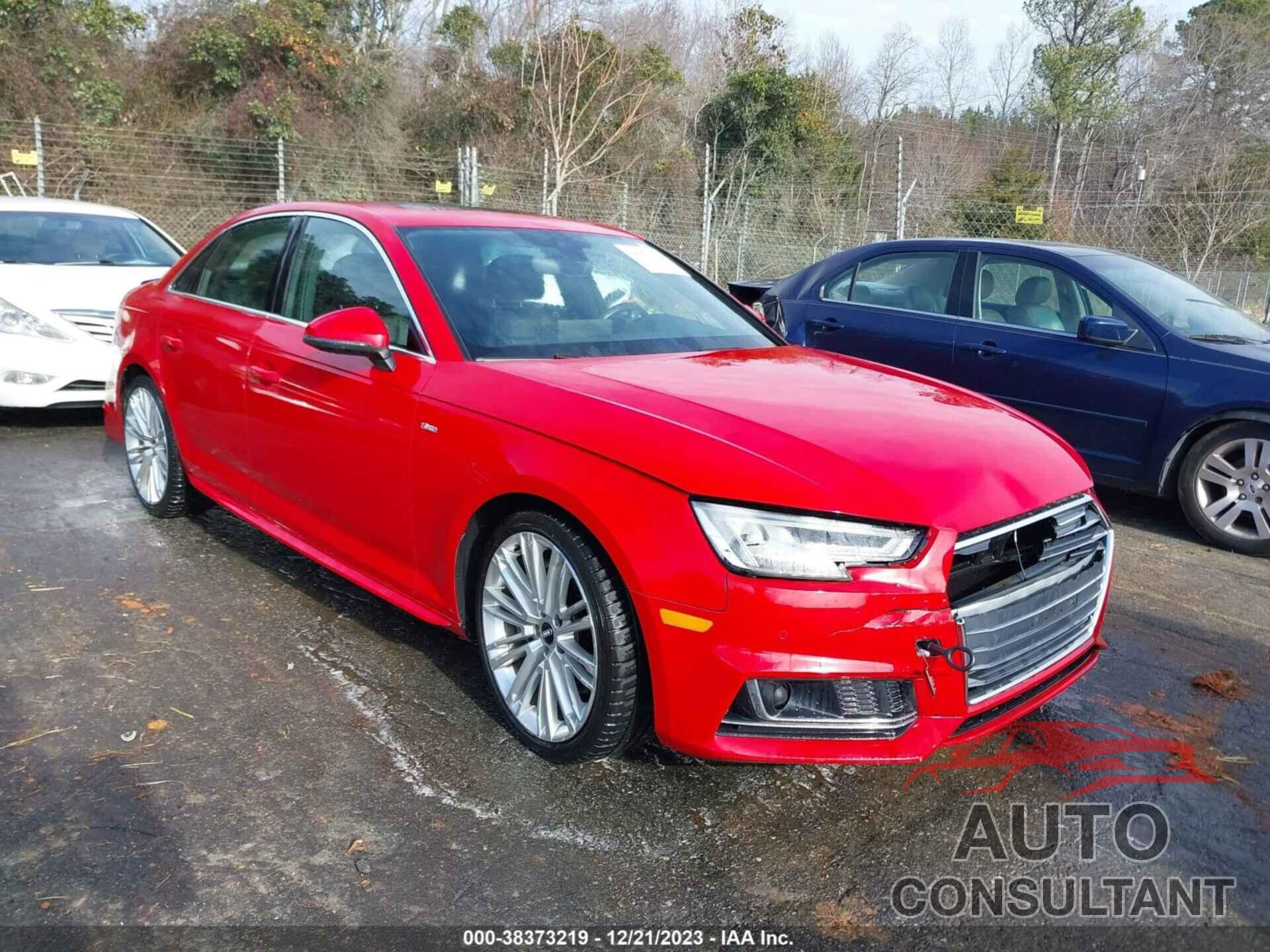 AUDI A4 2017 - WAUFNAF46HN027937