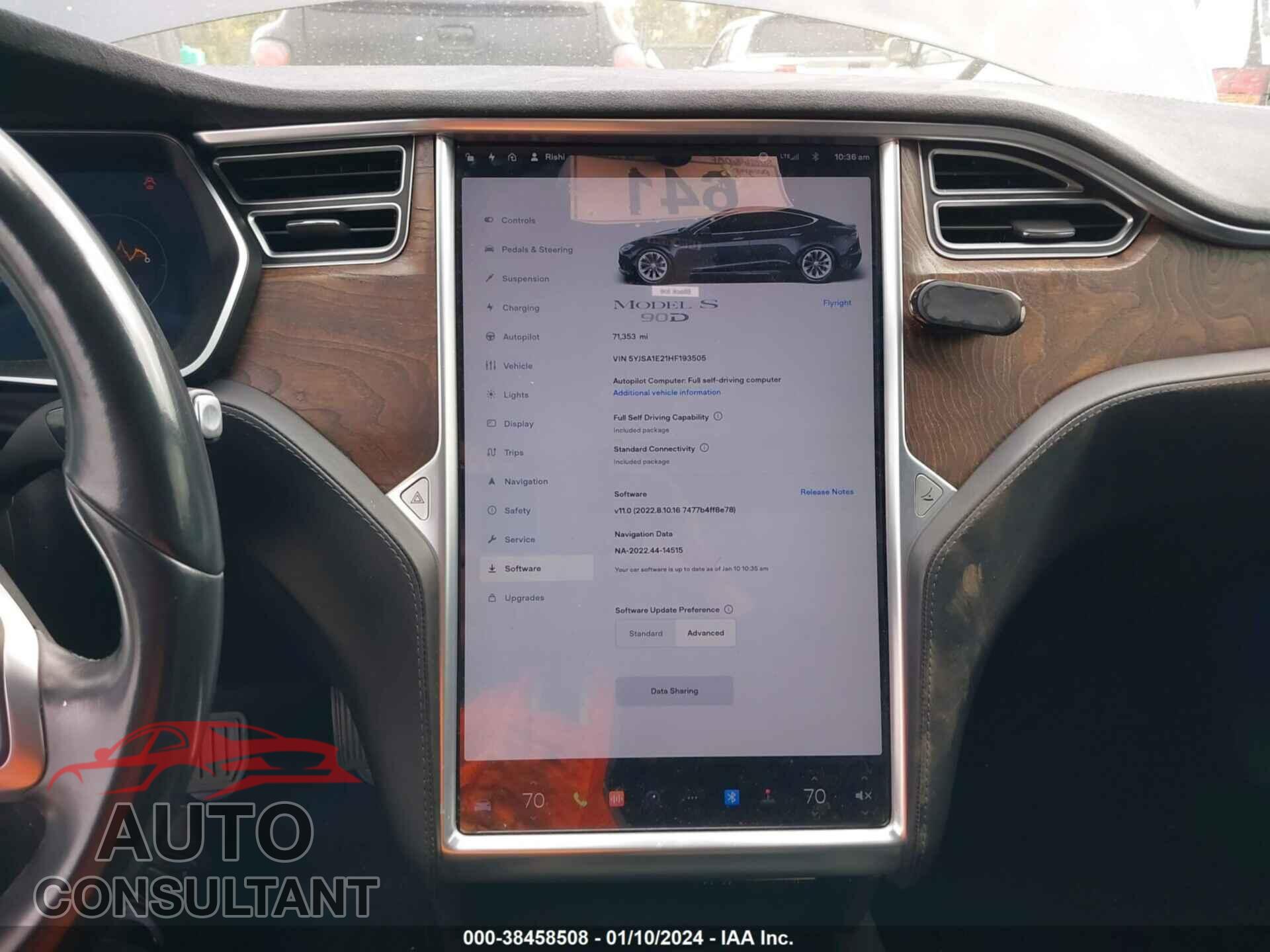 TESLA MODEL S 2017 - 5YJSA1E21HF193505
