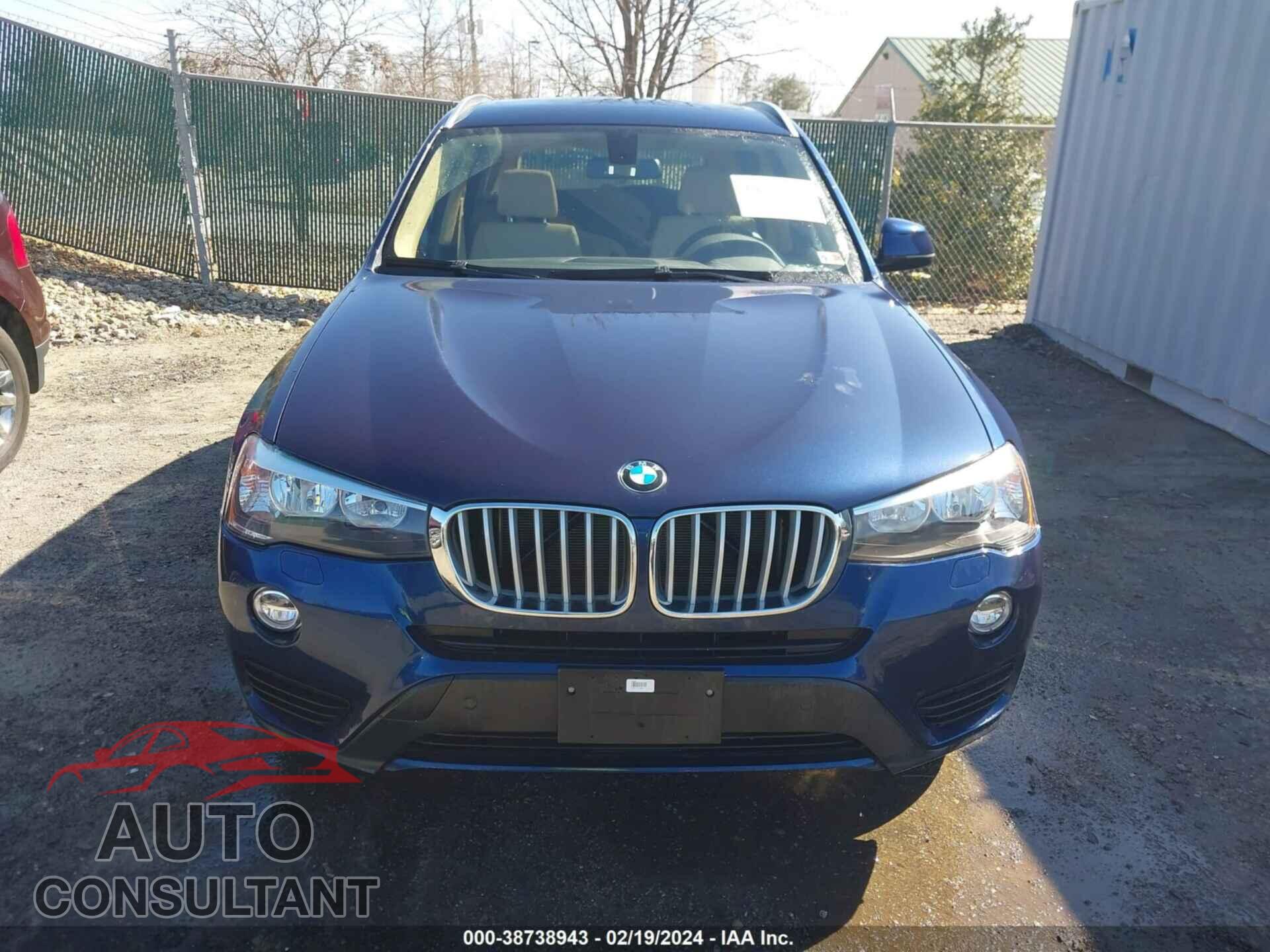 BMW X3 2017 - 5UXWX9C5XH0D99305
