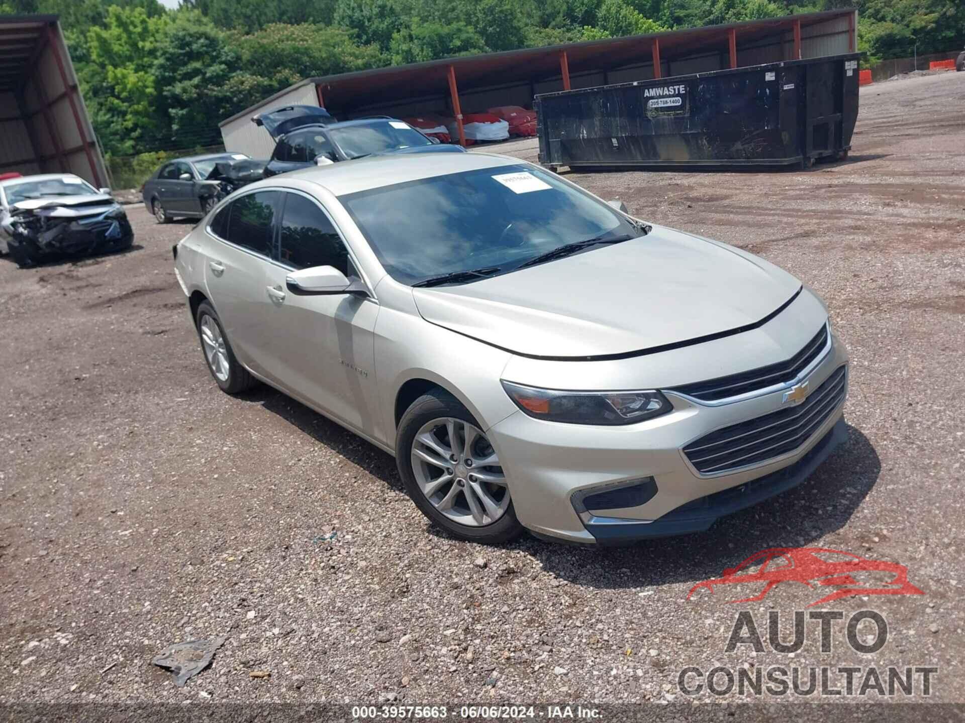 CHEVROLET MALIBU 2016 - 1G1ZE5STXGF256658