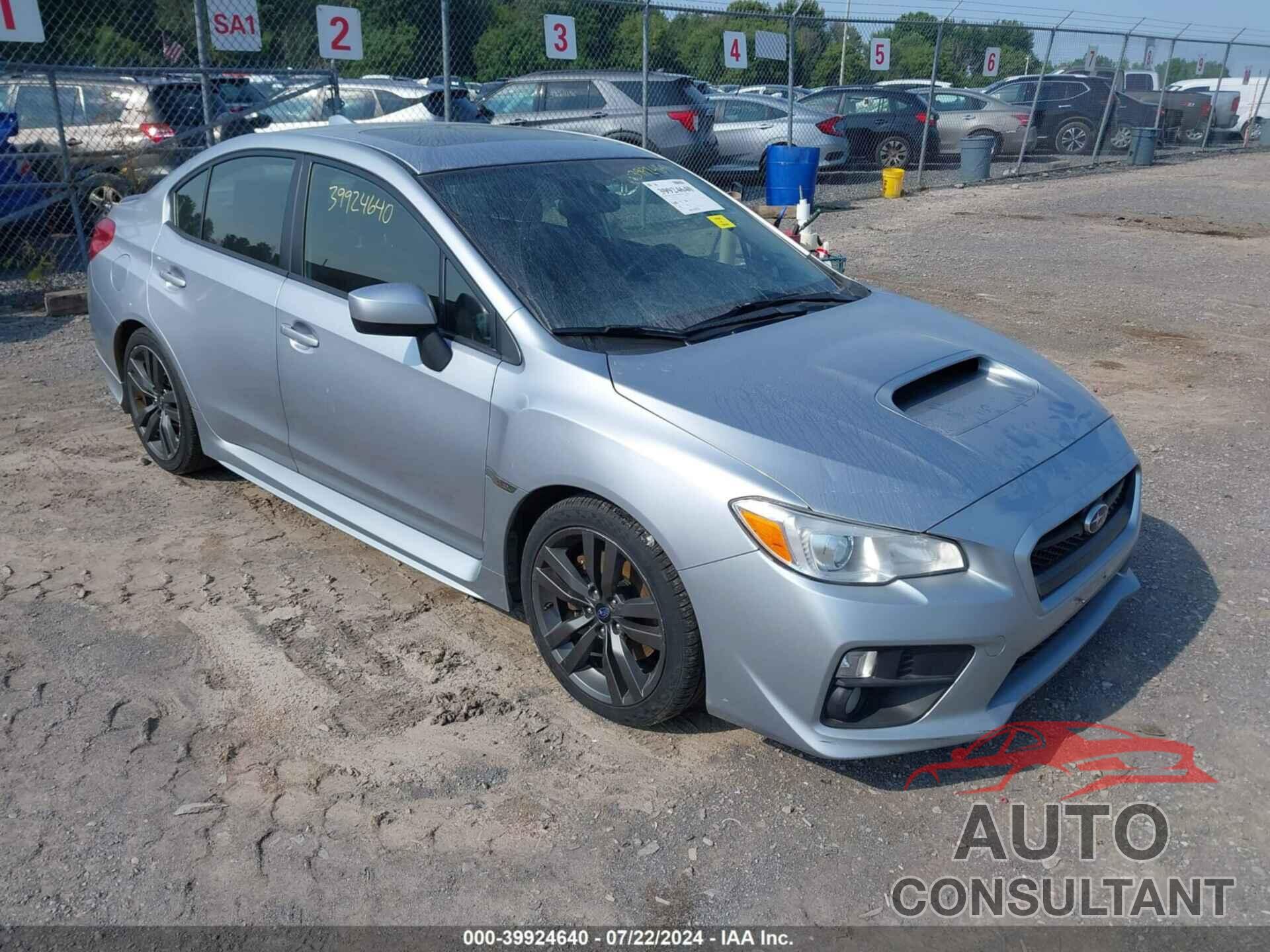 SUBARU WRX 2016 - JF1VA1E61G9835090