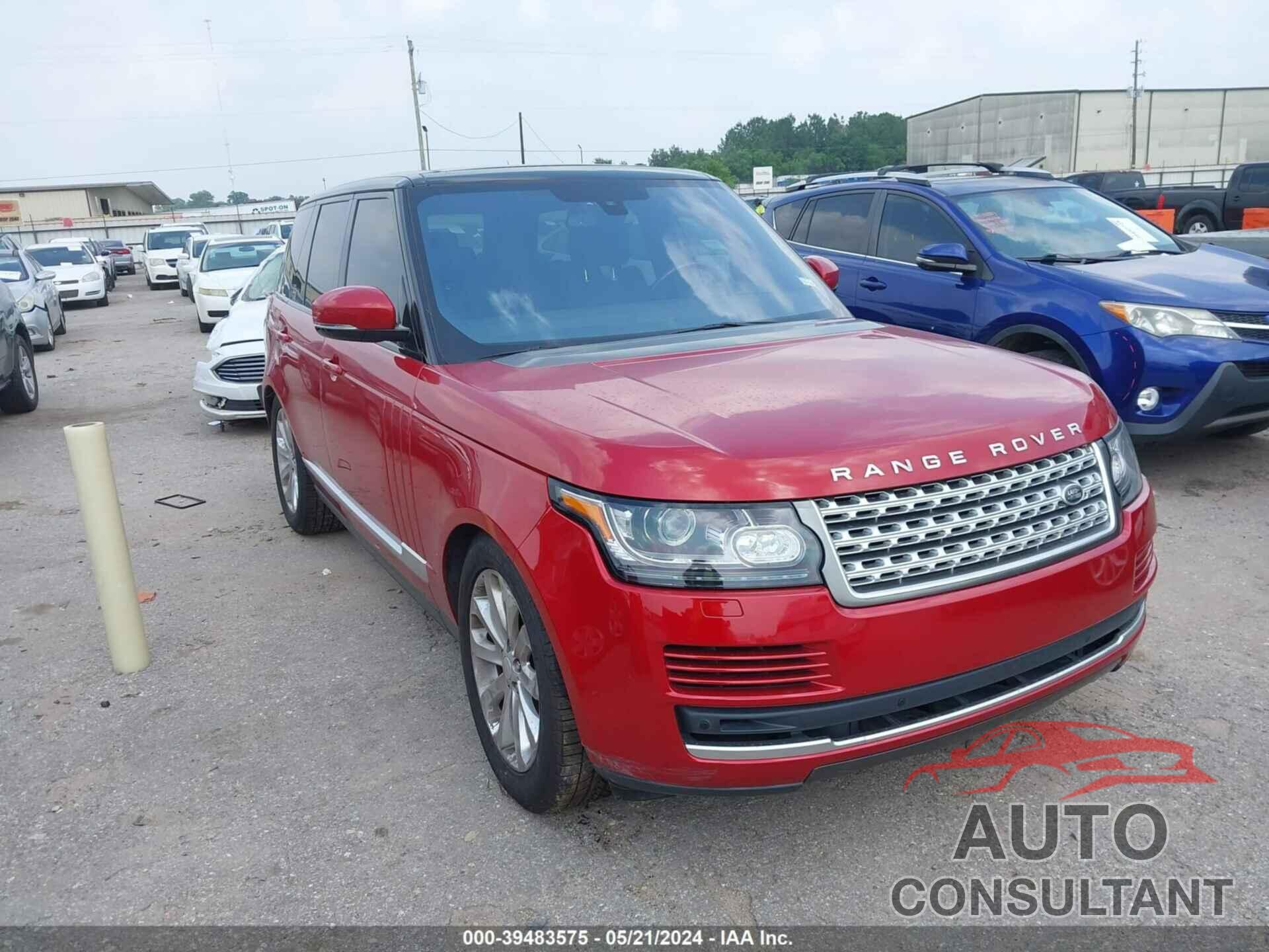 LAND ROVER RANGE ROVER 2016 - SALGS2KF8GA260519