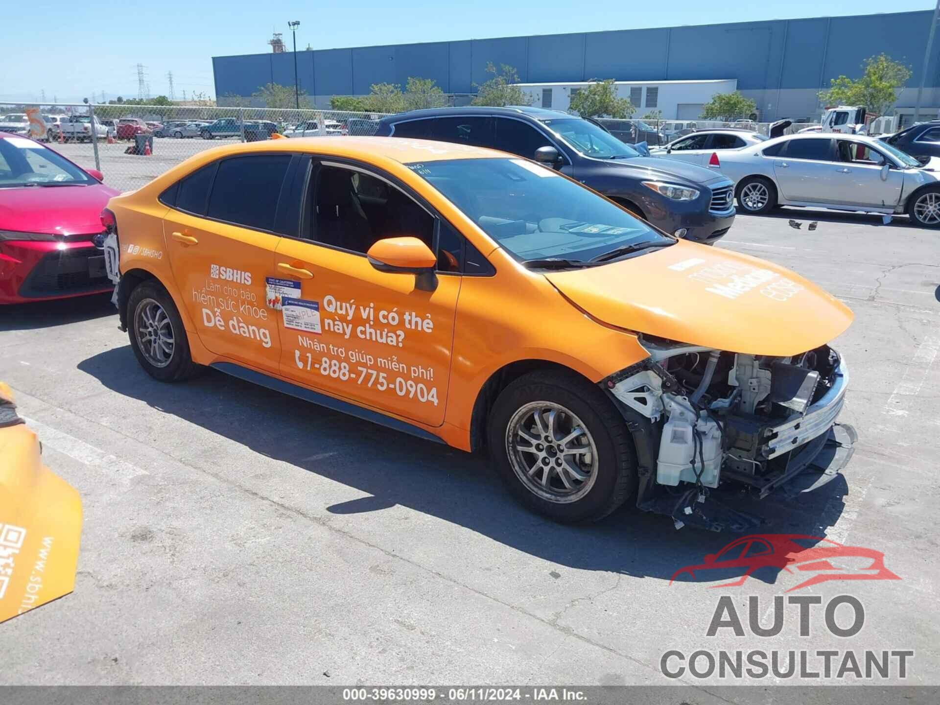TOYOTA COROLLA 2022 - JTDS4MCE4N3512815