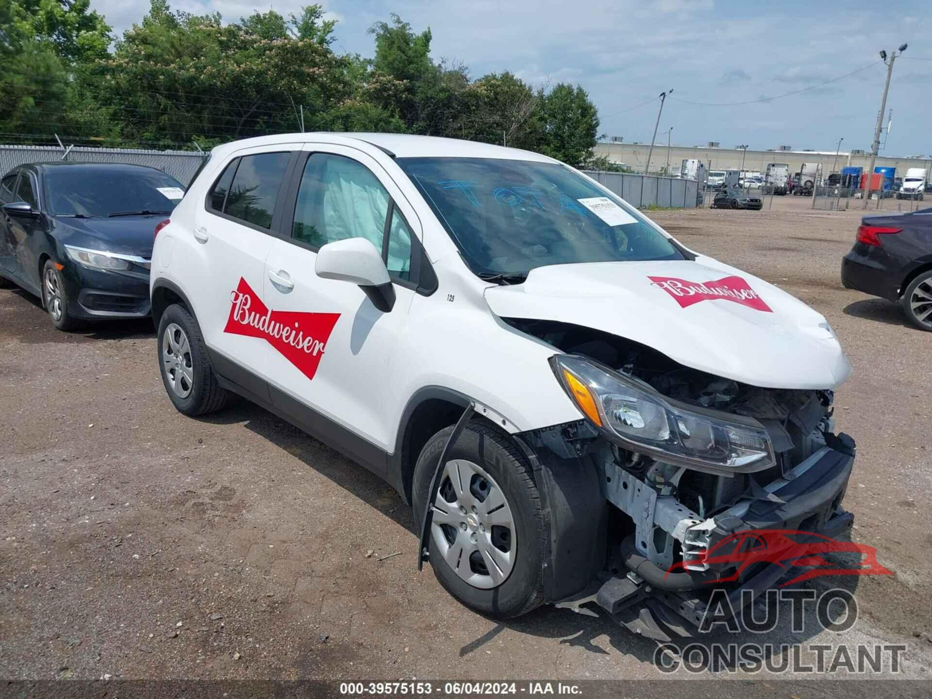 CHEVROLET TRAX 2019 - 3GNCJKSBXKL162025