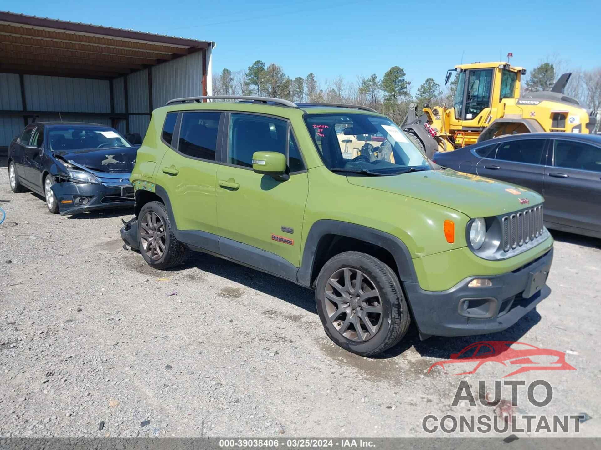 JEEP RENEGADE 2016 - ZACCJBBT7GPD14620