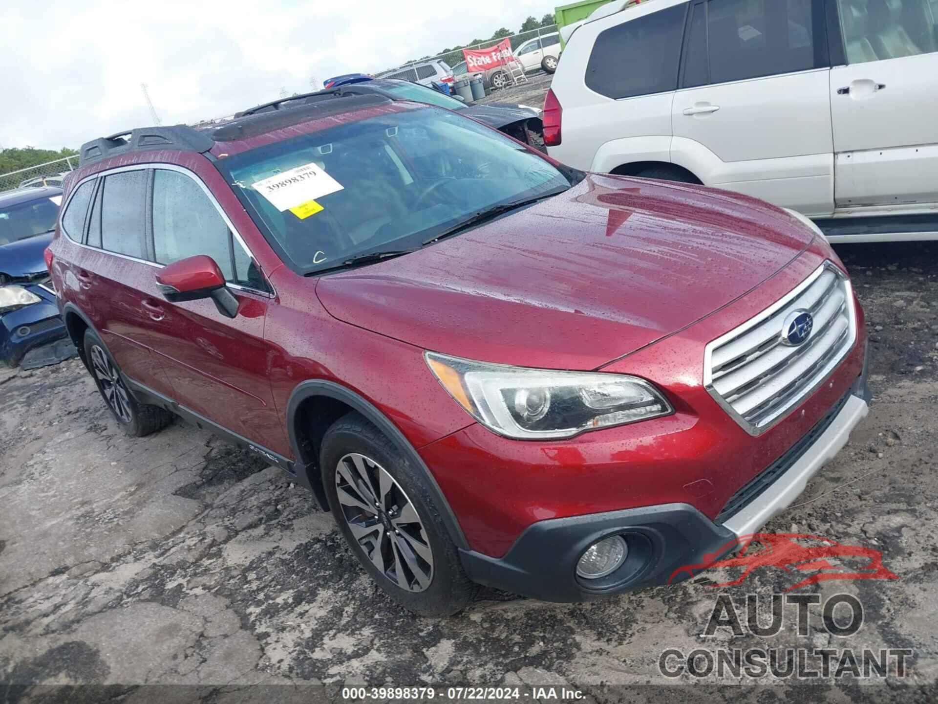 SUBARU OUTBACK 2016 - 4S4BSENC0G3204255