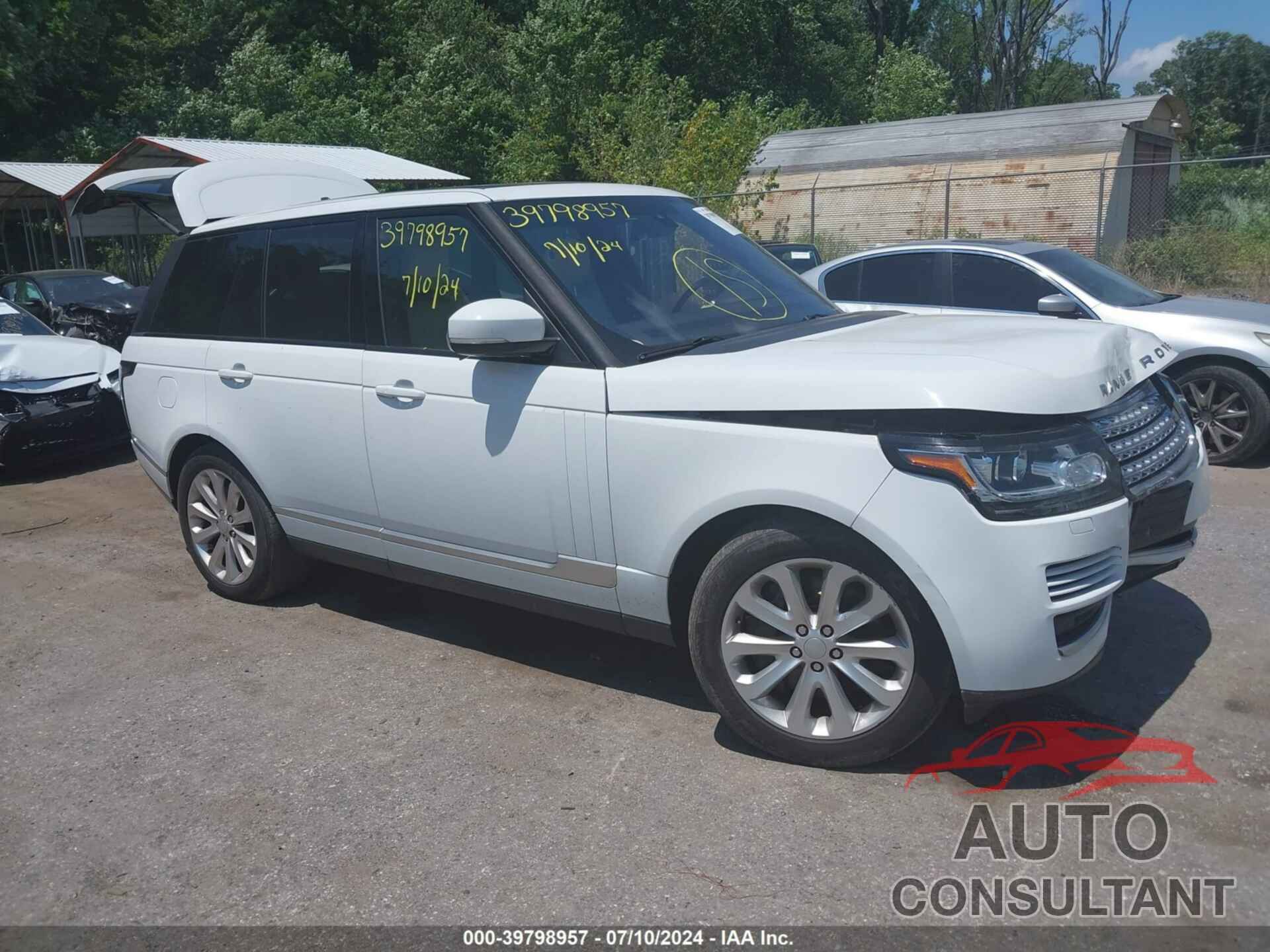 LAND ROVER RANGE ROVER 2016 - SALGS2VF5GA282151