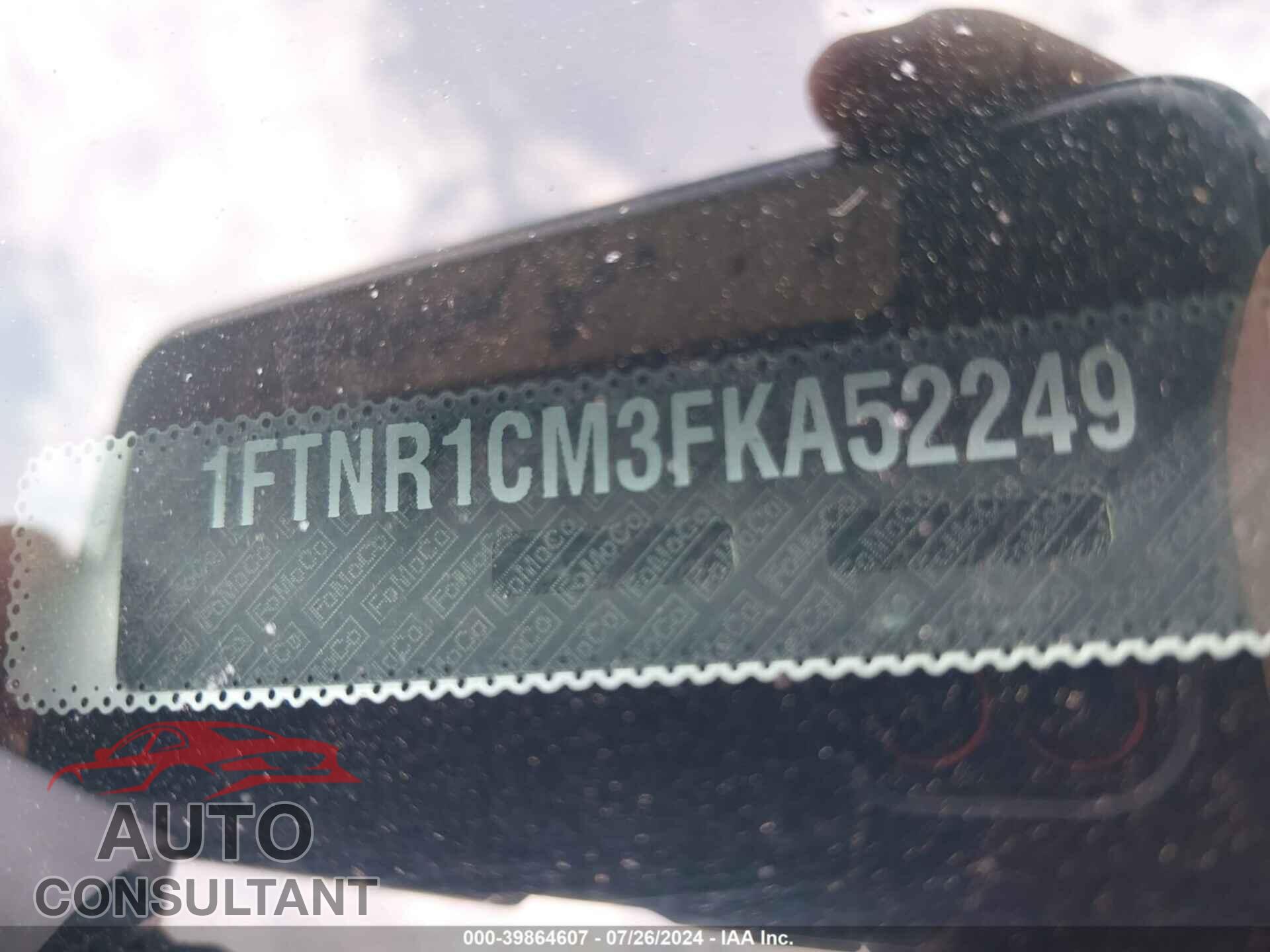 FORD TRANSIT-250 2015 - 1FTNR1CM3FKA52249