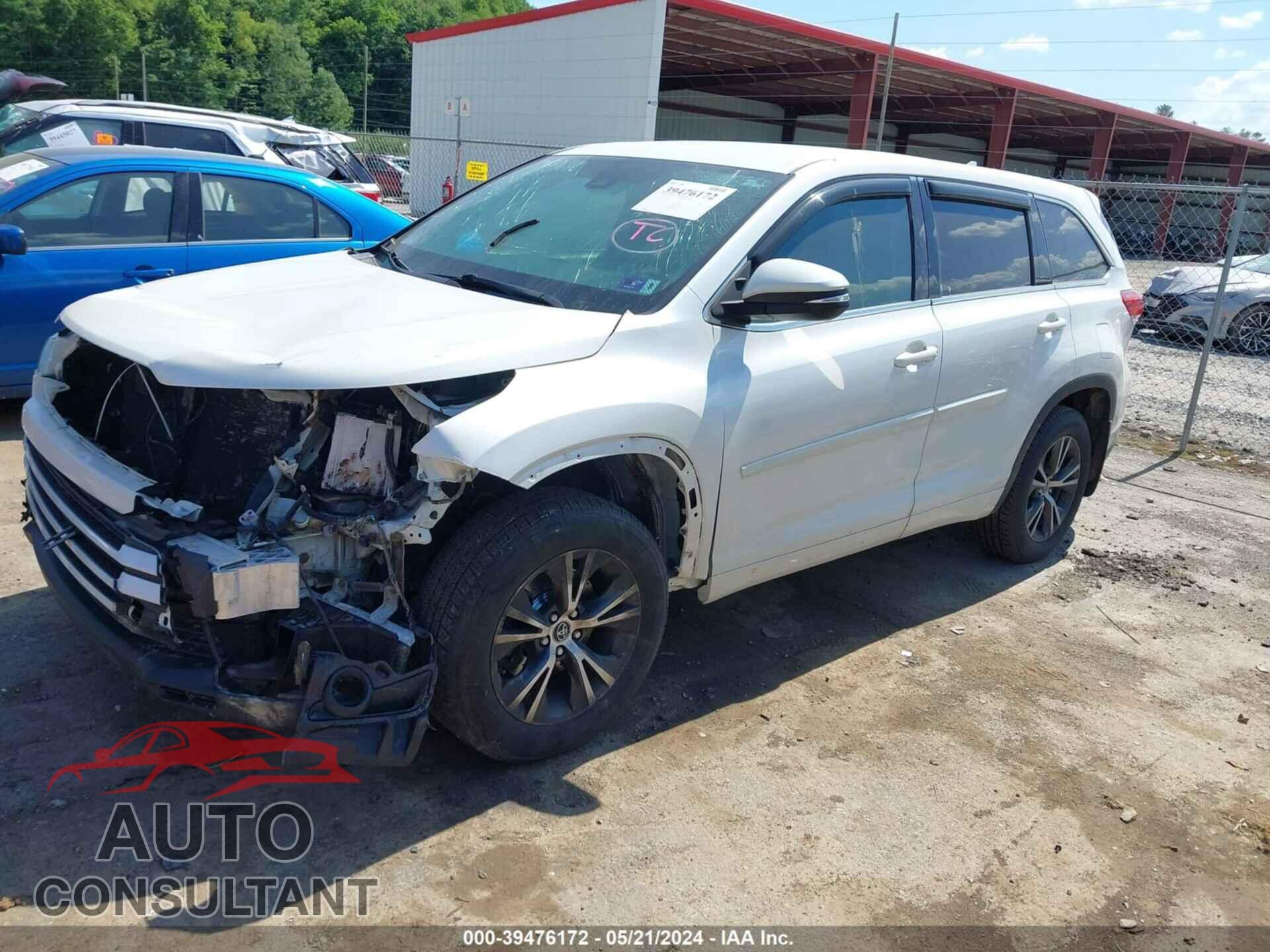 TOYOTA HIGHLANDER 2018 - 5TDBZRFH4JS498573