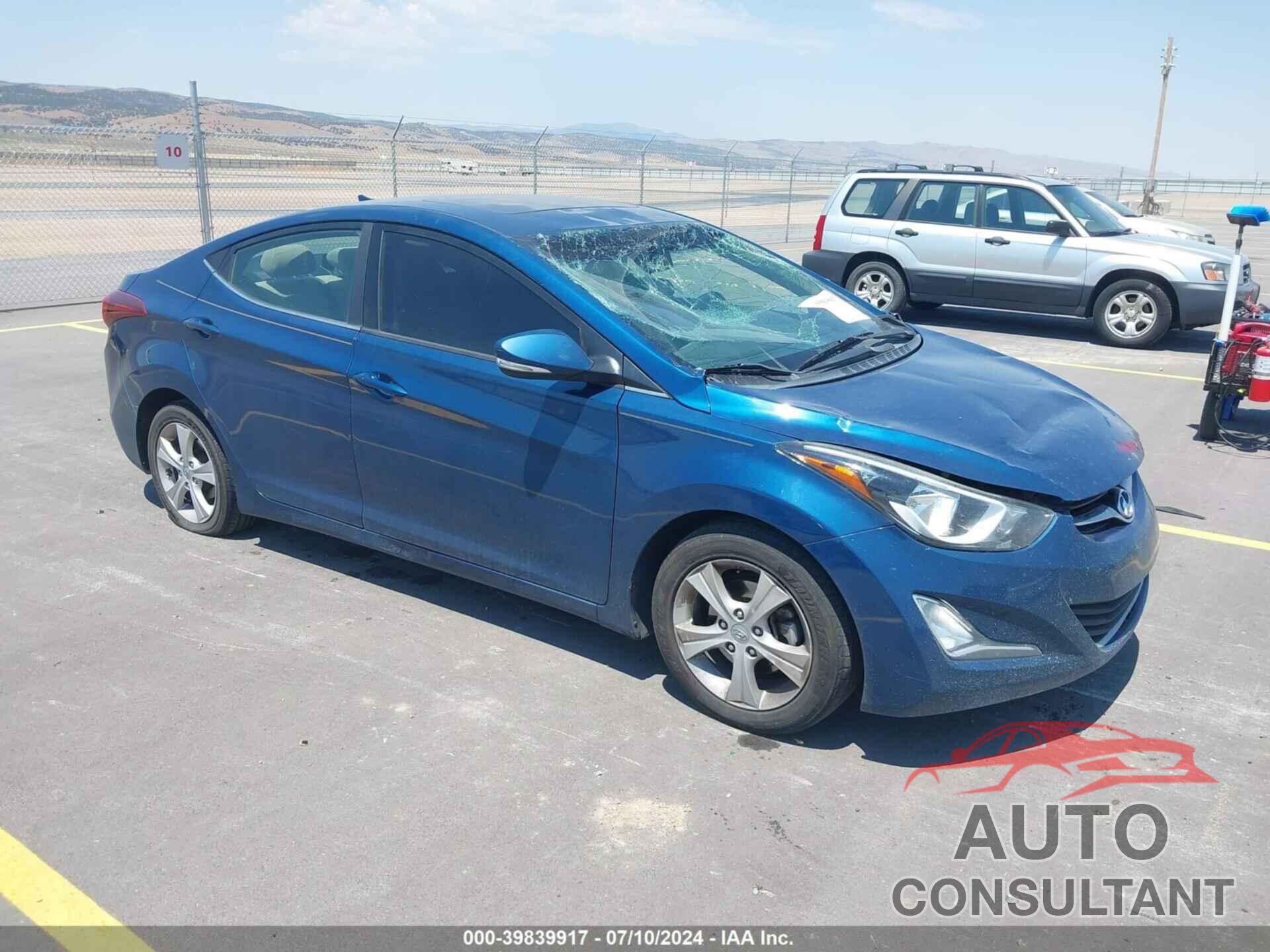 HYUNDAI ELANTRA 2016 - KMHDH4AE0GU629350