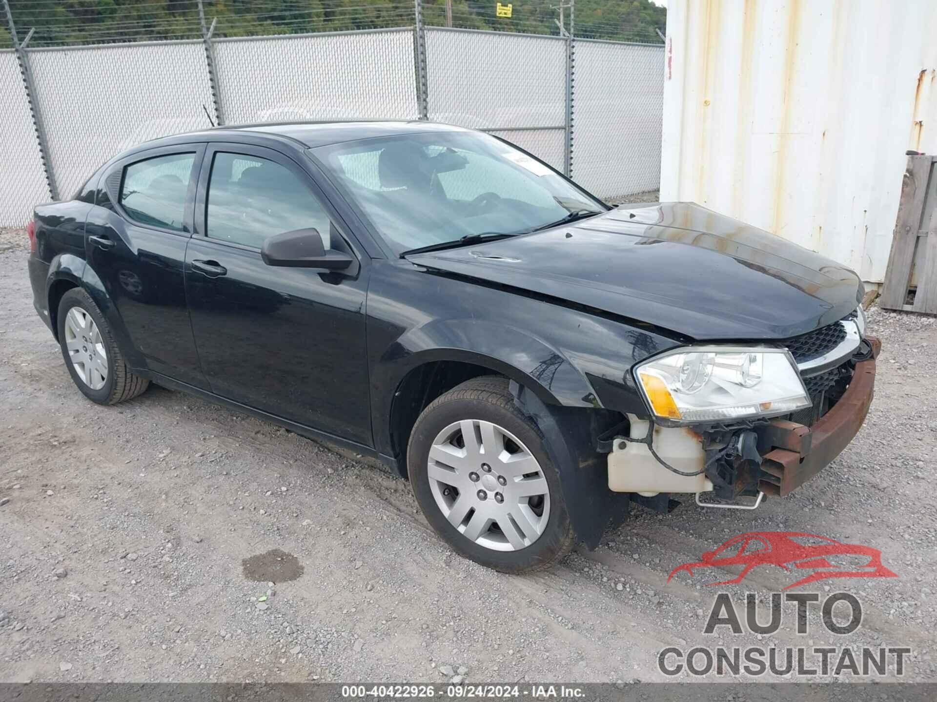 DODGE AVENGER 2013 - 1C3CDZAB3DN771233