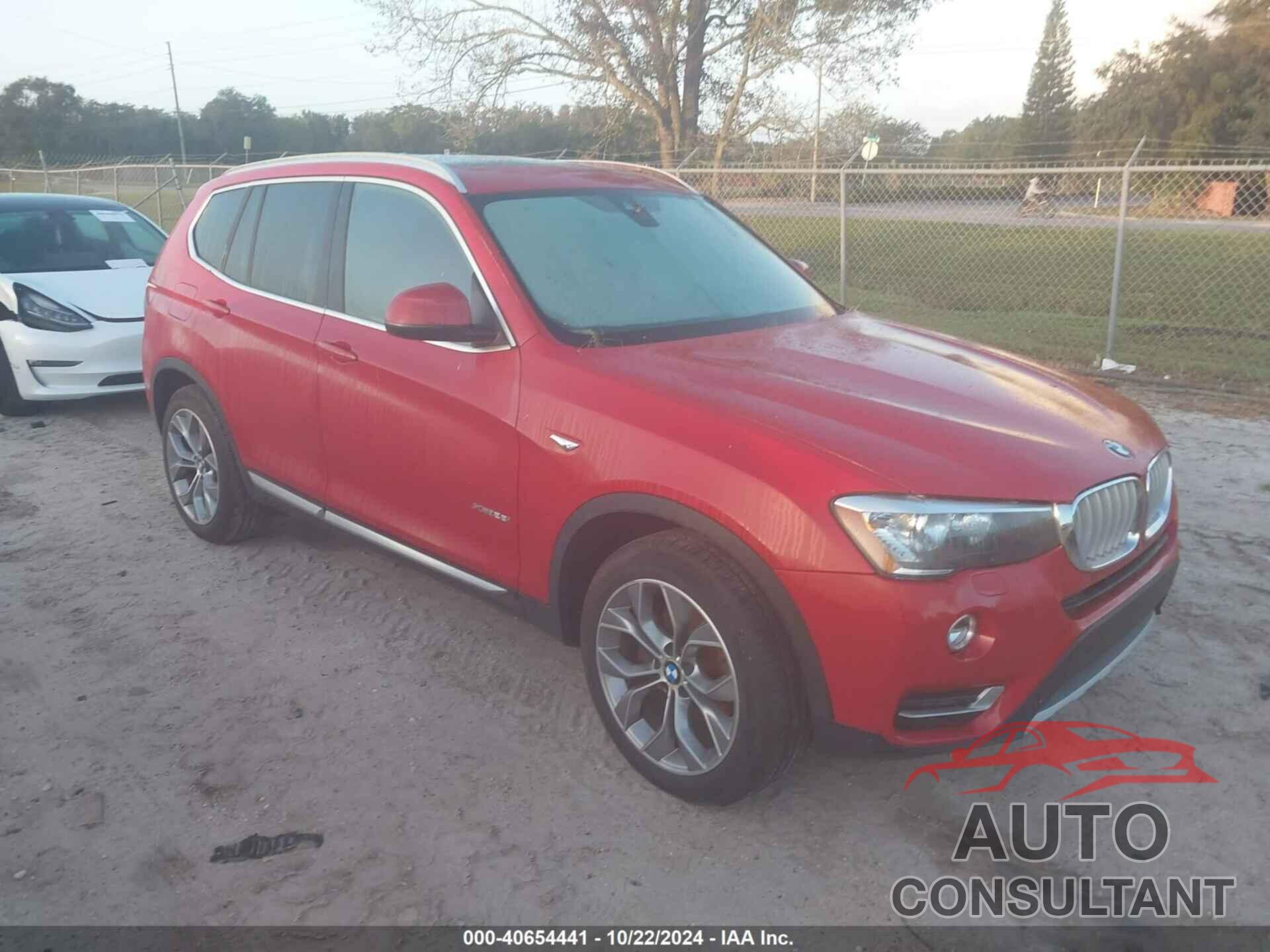 BMW X3 2016 - 5UXWX9C52G0D86983