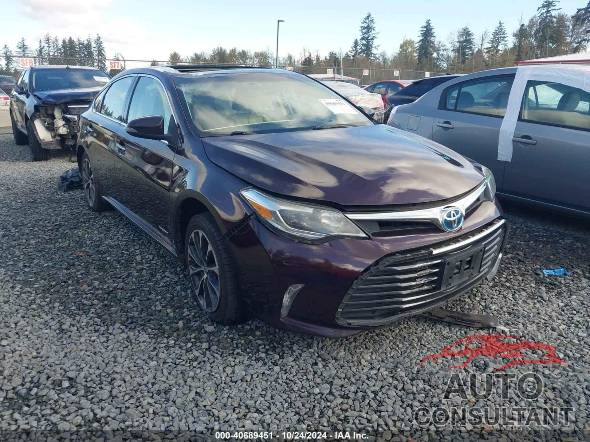 TOYOTA AVALON HYBRID 2016 - 4T1BD1EB3GU049107