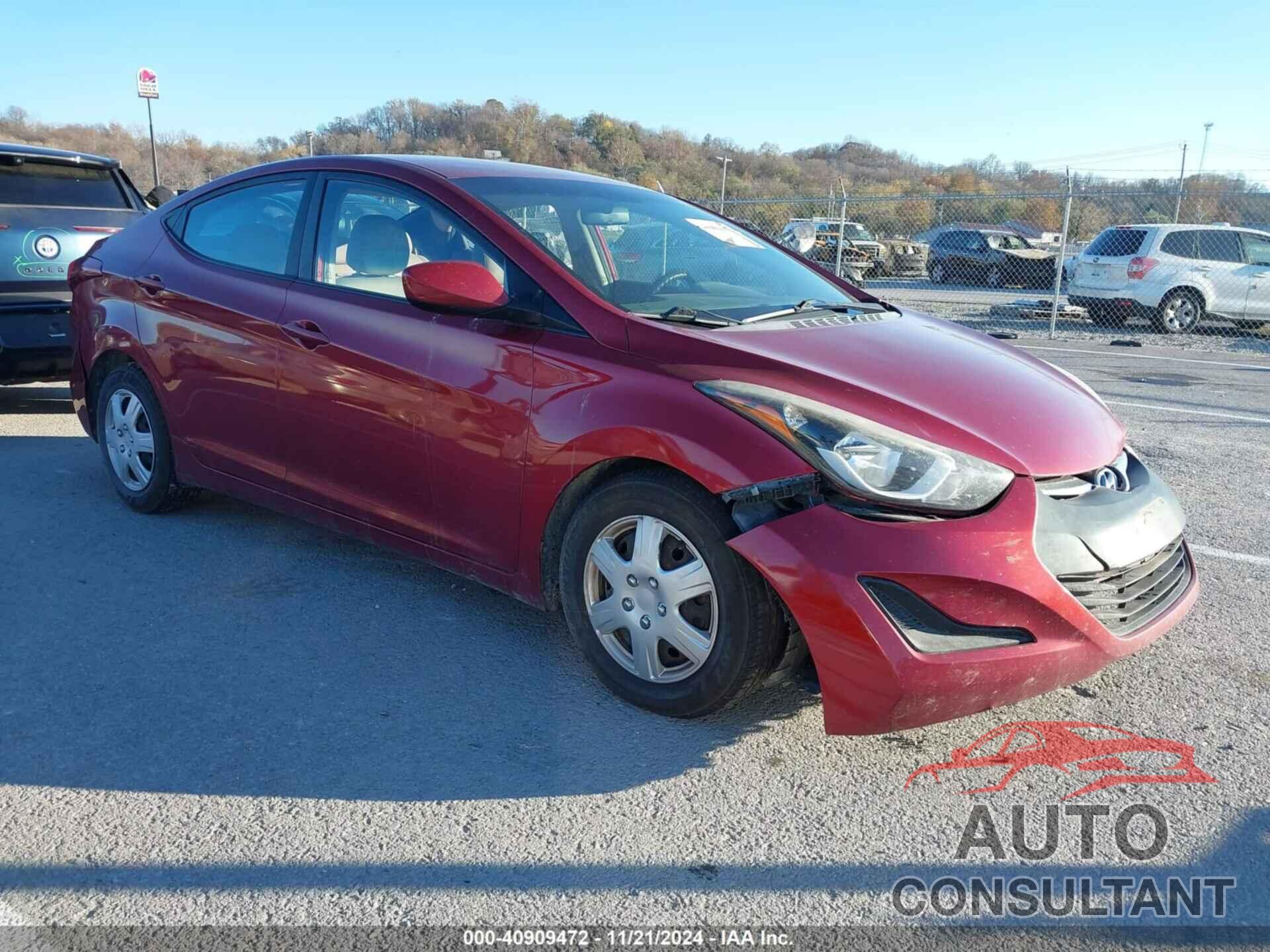 HYUNDAI ELANTRA 2016 - 5NPDH4AE4GH714285
