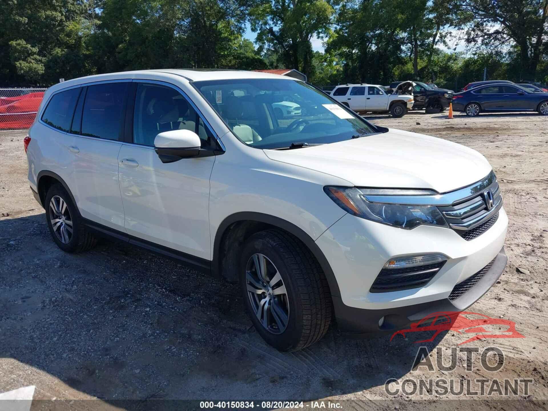 HONDA PILOT 2017 - 5FNYF6H72HB005607