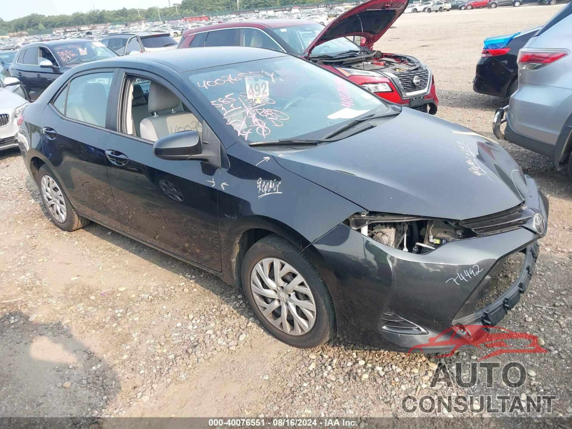 TOYOTA COROLLA 2017 - 2T1BURHE7HC755388