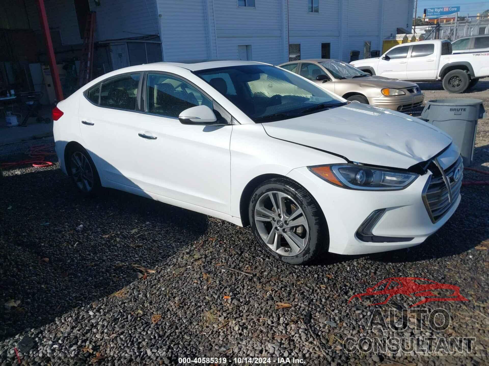 HYUNDAI ELANTRA 2017 - 5NPD84LFXHH082495