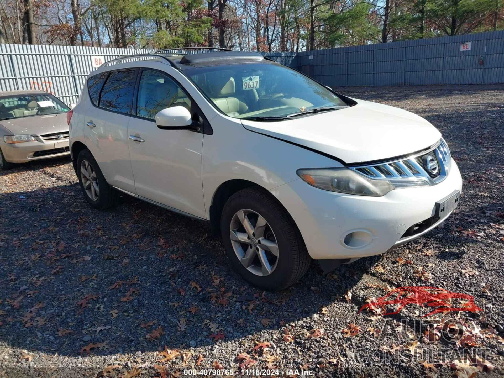NISSAN MURANO 2009 - JN8AZ18W29W209084