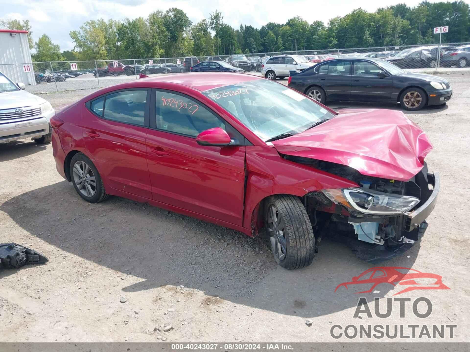 HYUNDAI ELANTRA 2017 - KMHD84LF0HU207294