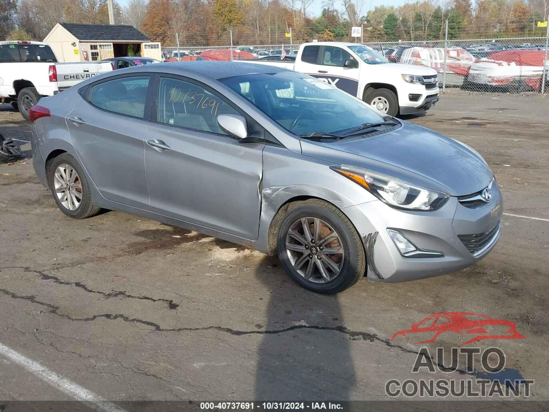 HYUNDAI ELANTRA 2014 - KMHDH4AE8EU049194