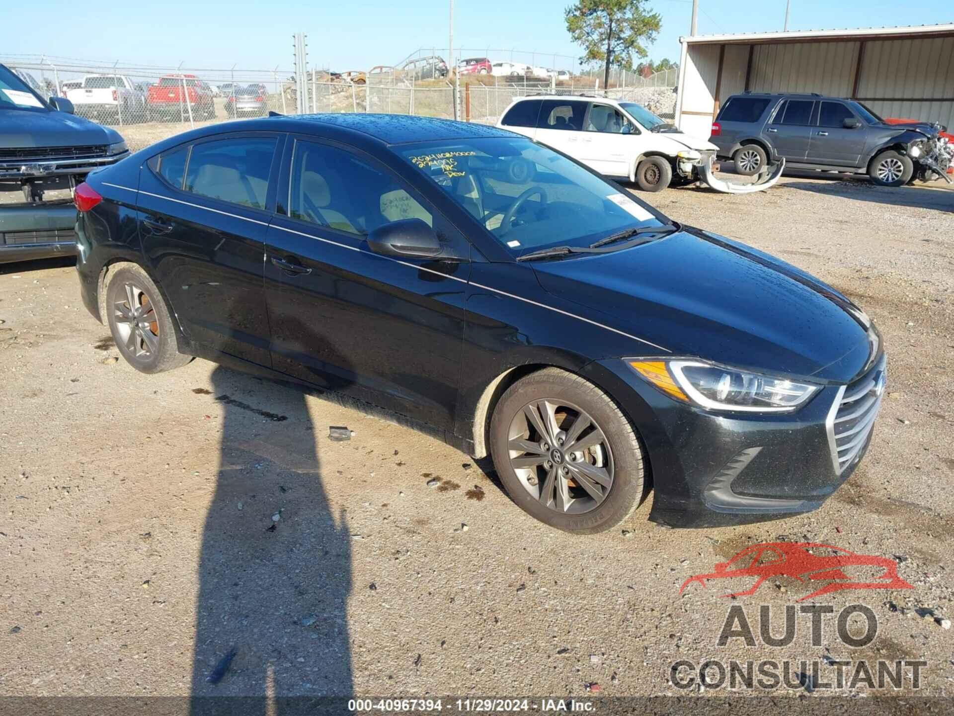 HYUNDAI ELANTRA 2018 - 5NPD84LF4JH274095