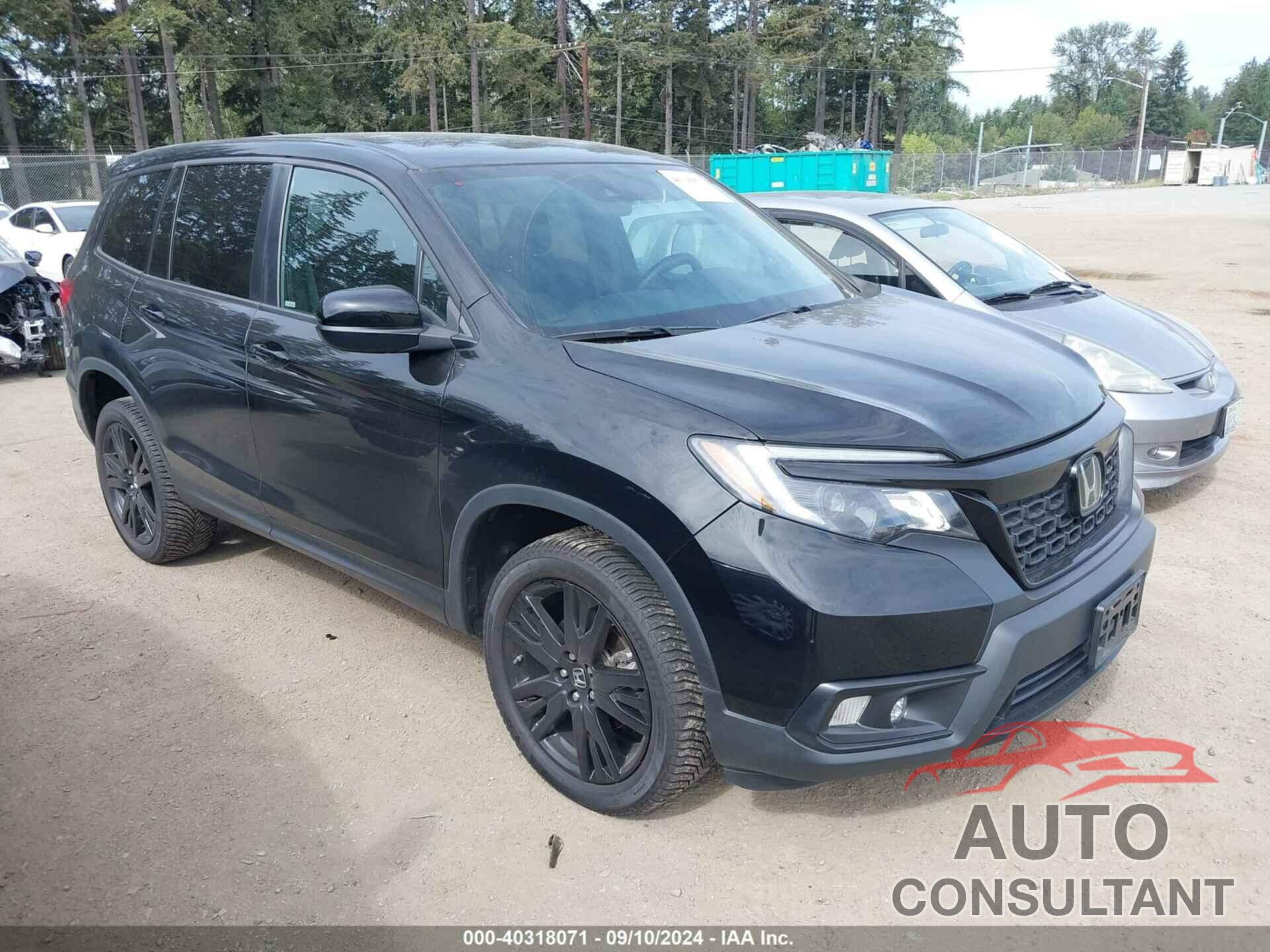 HONDA PASSPORT 2019 - 5FNYF8H21KB020753