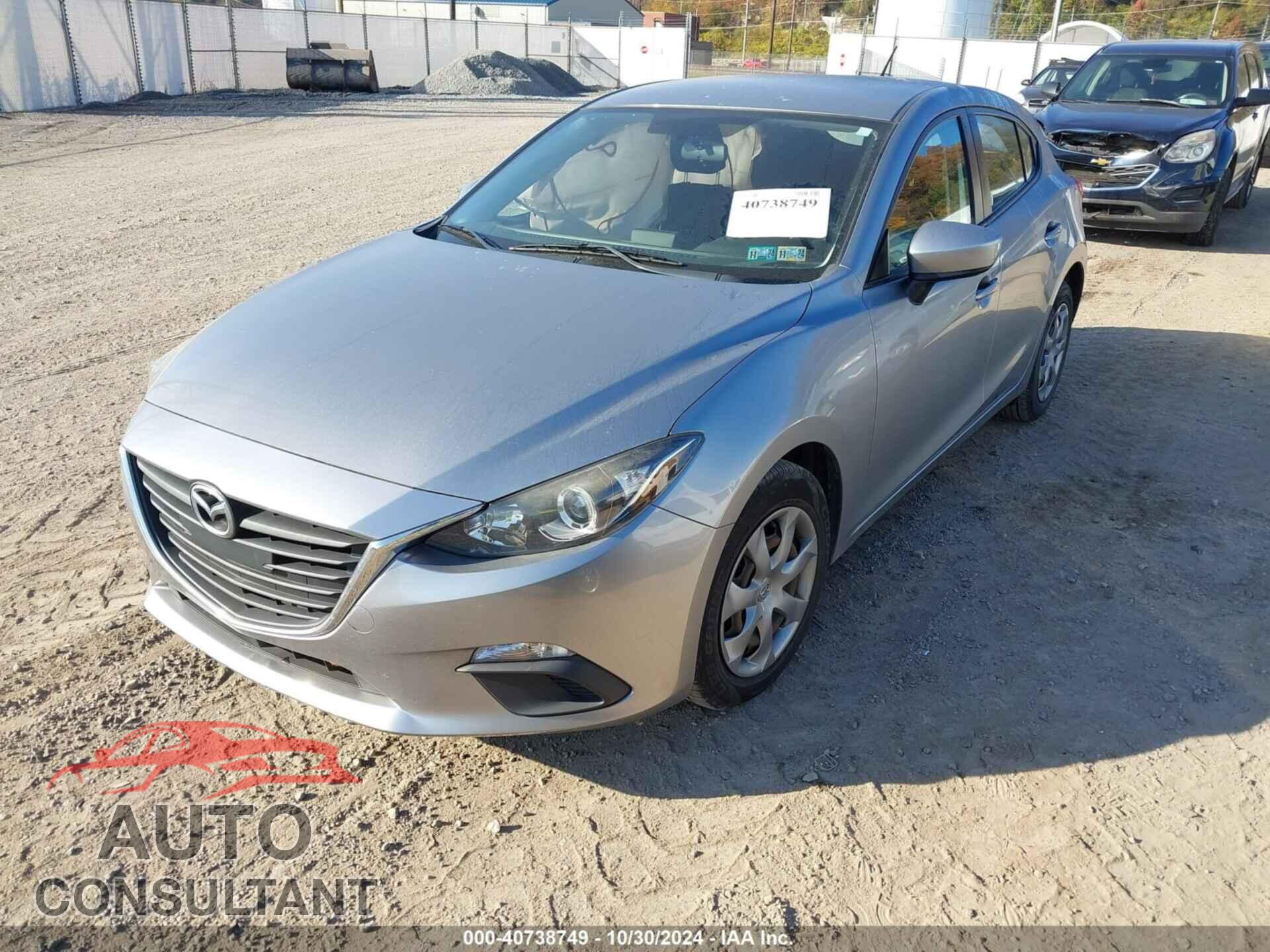 MAZDA MAZDA3 2014 - JM1BM1K78E1123334