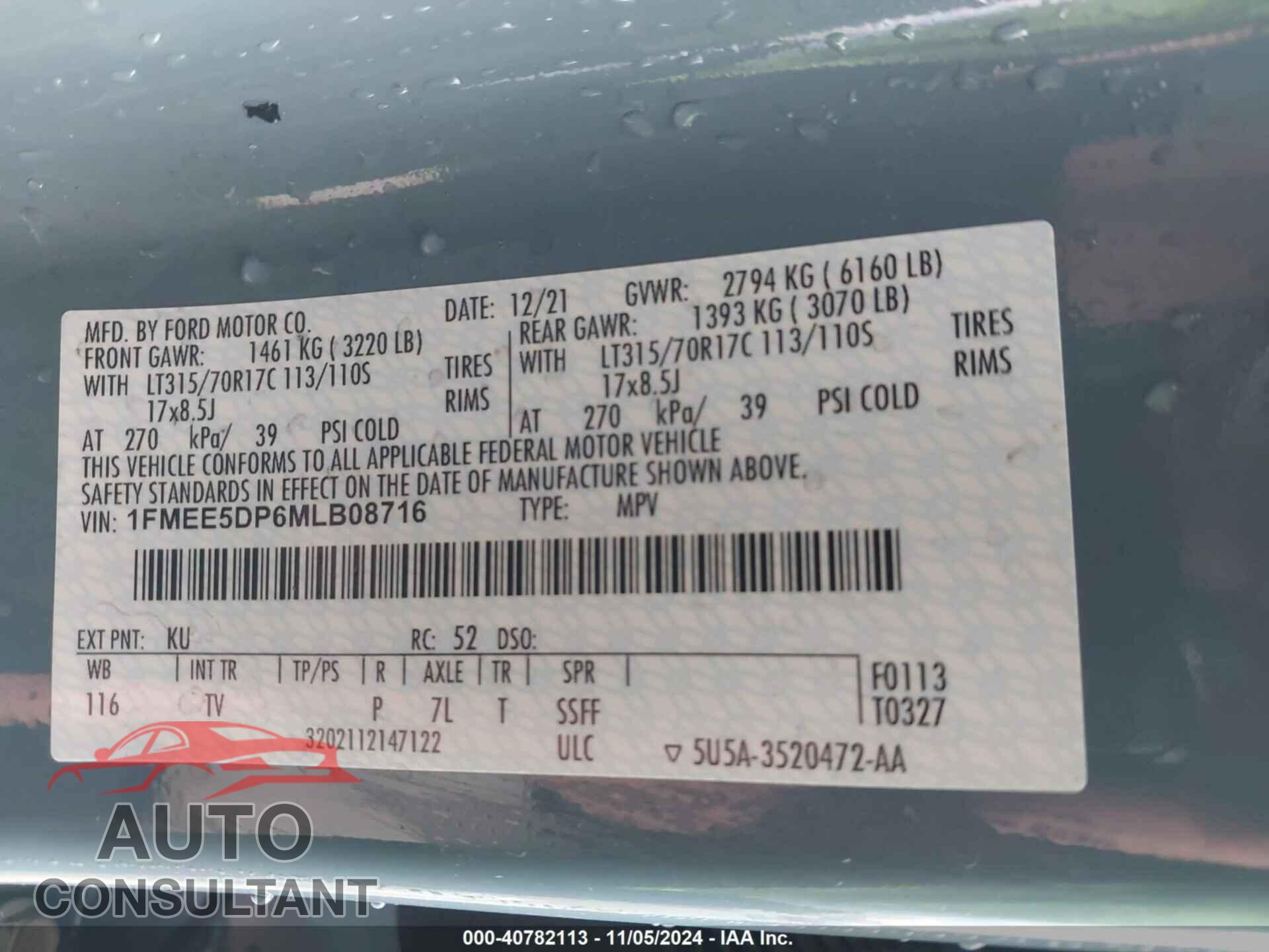FORD BRONCO 2021 - 1FMEE5DP6MLB08716