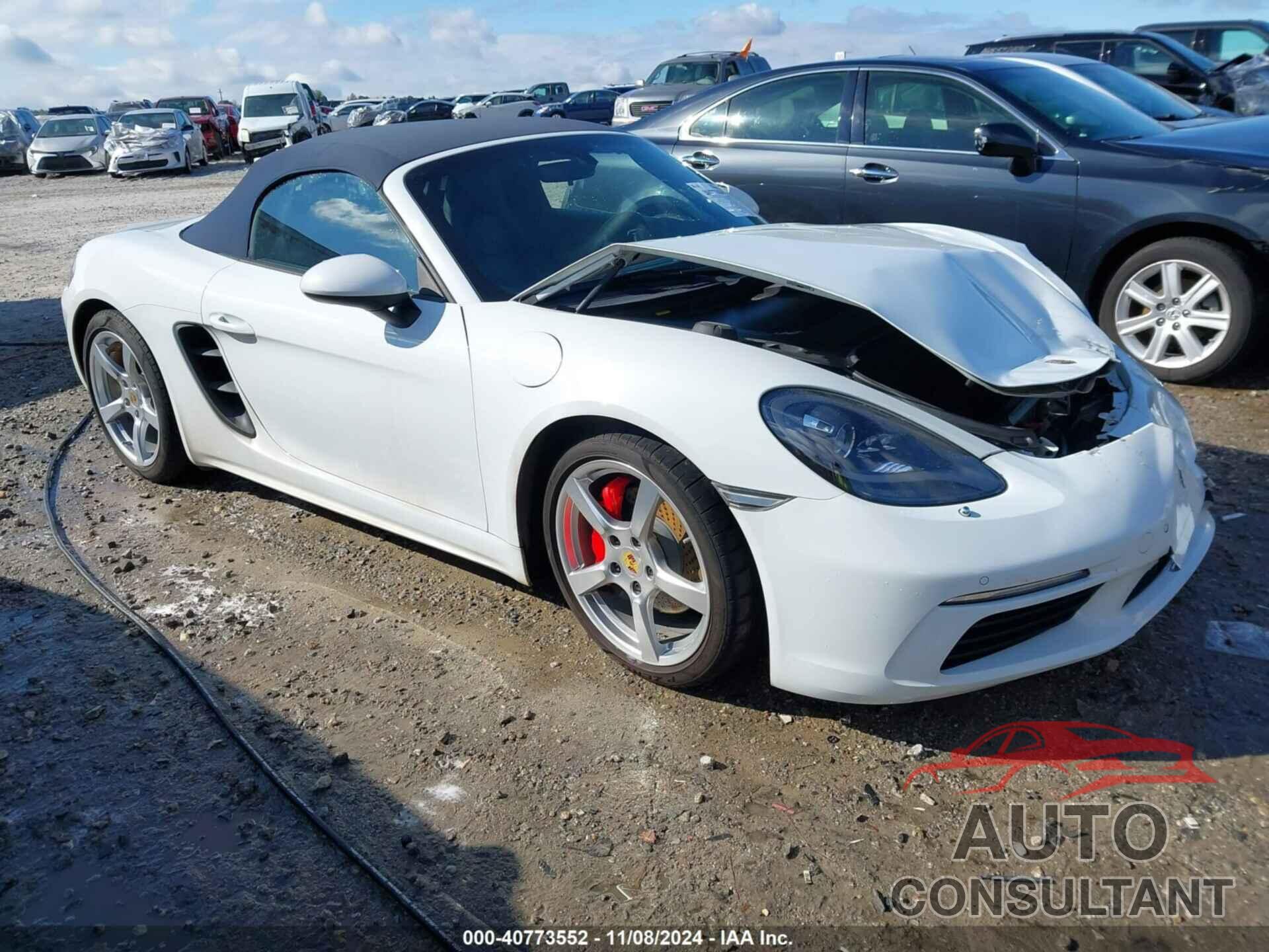 PORSCHE 718 BOXSTER 2017 - WP0CB2A87HS240623