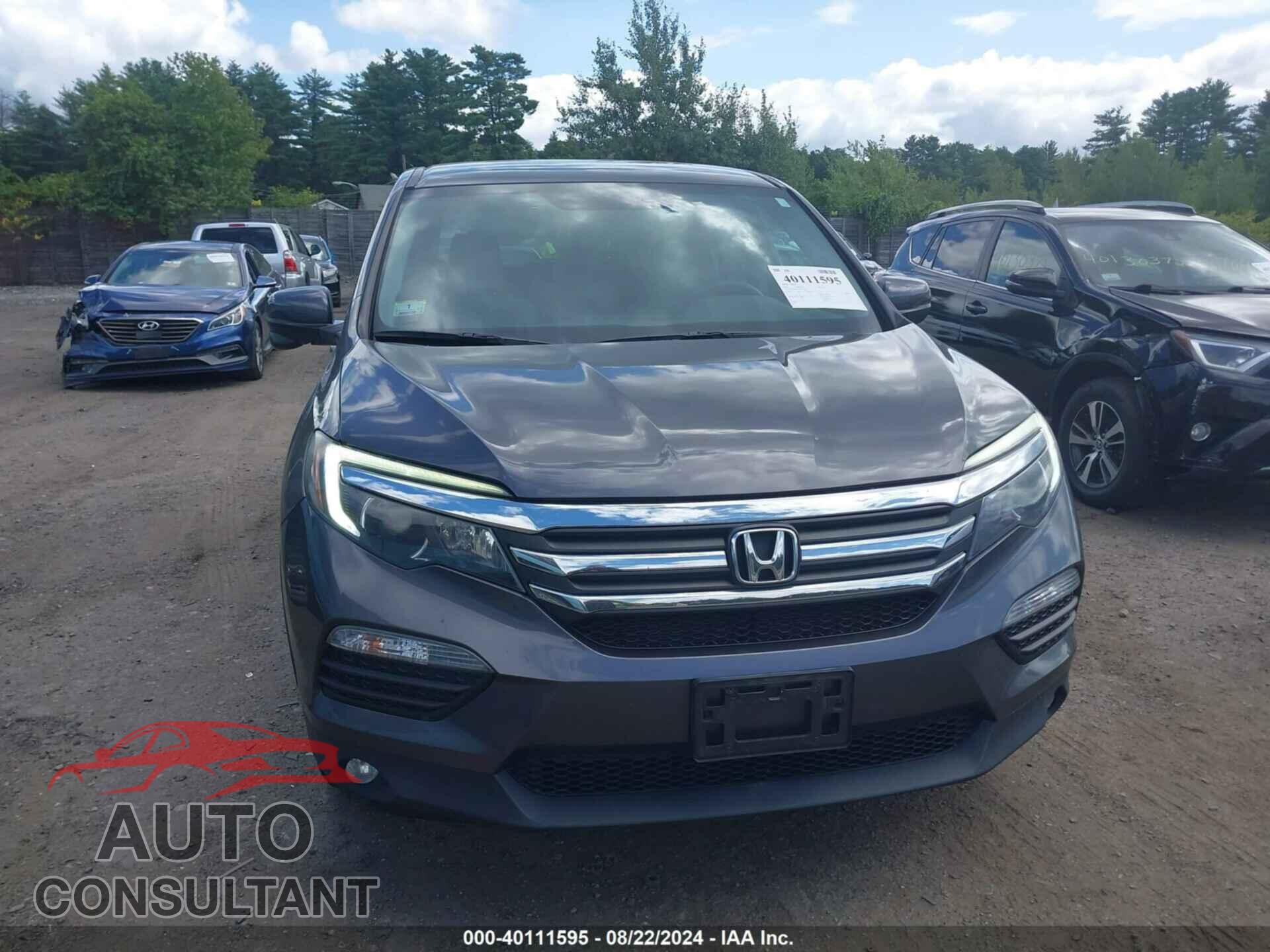 HONDA PILOT 2017 - 5FNYF6H39HB105247