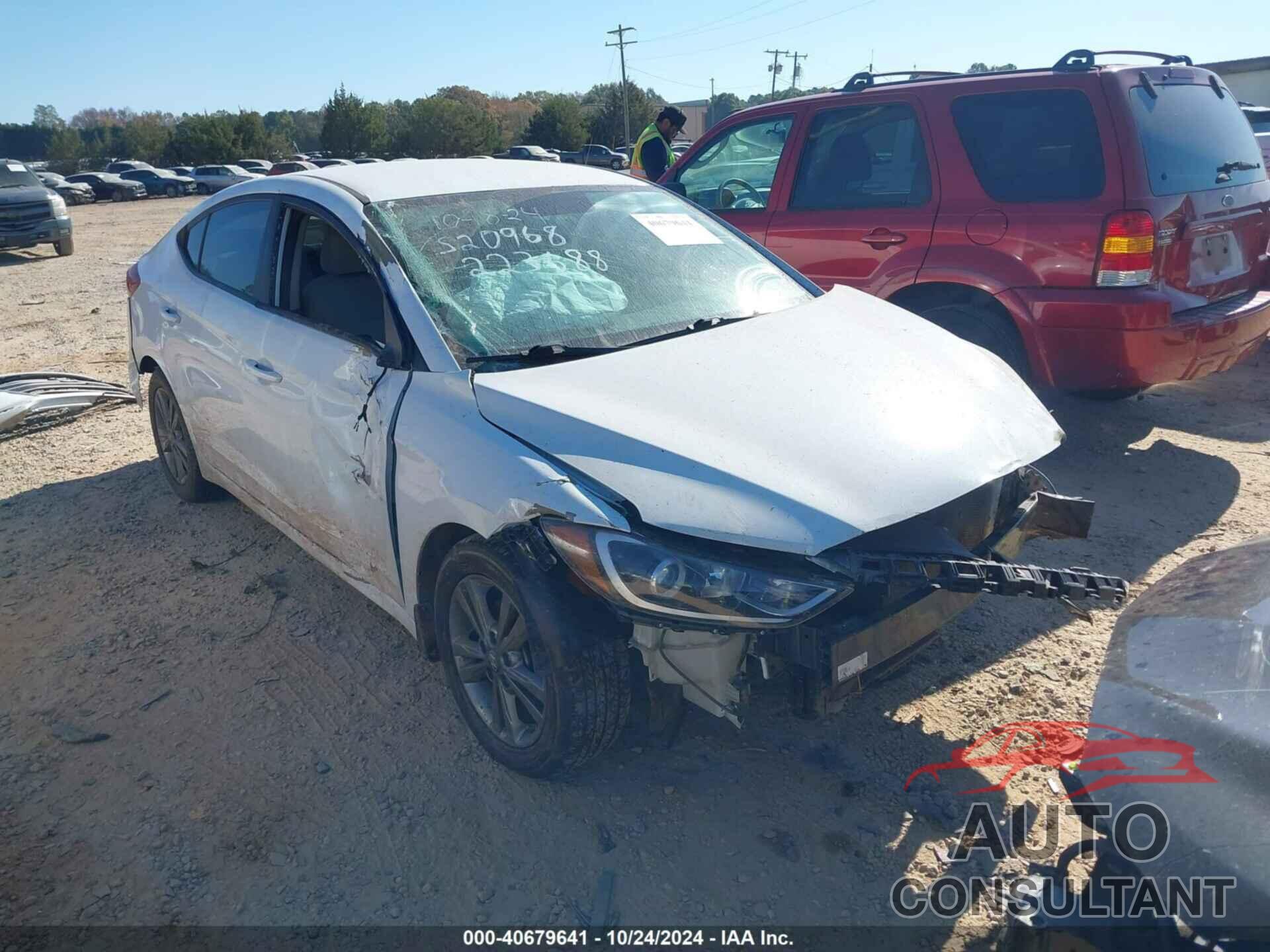 HYUNDAI ELANTRA 2018 - 5NPD84LF7JH223688