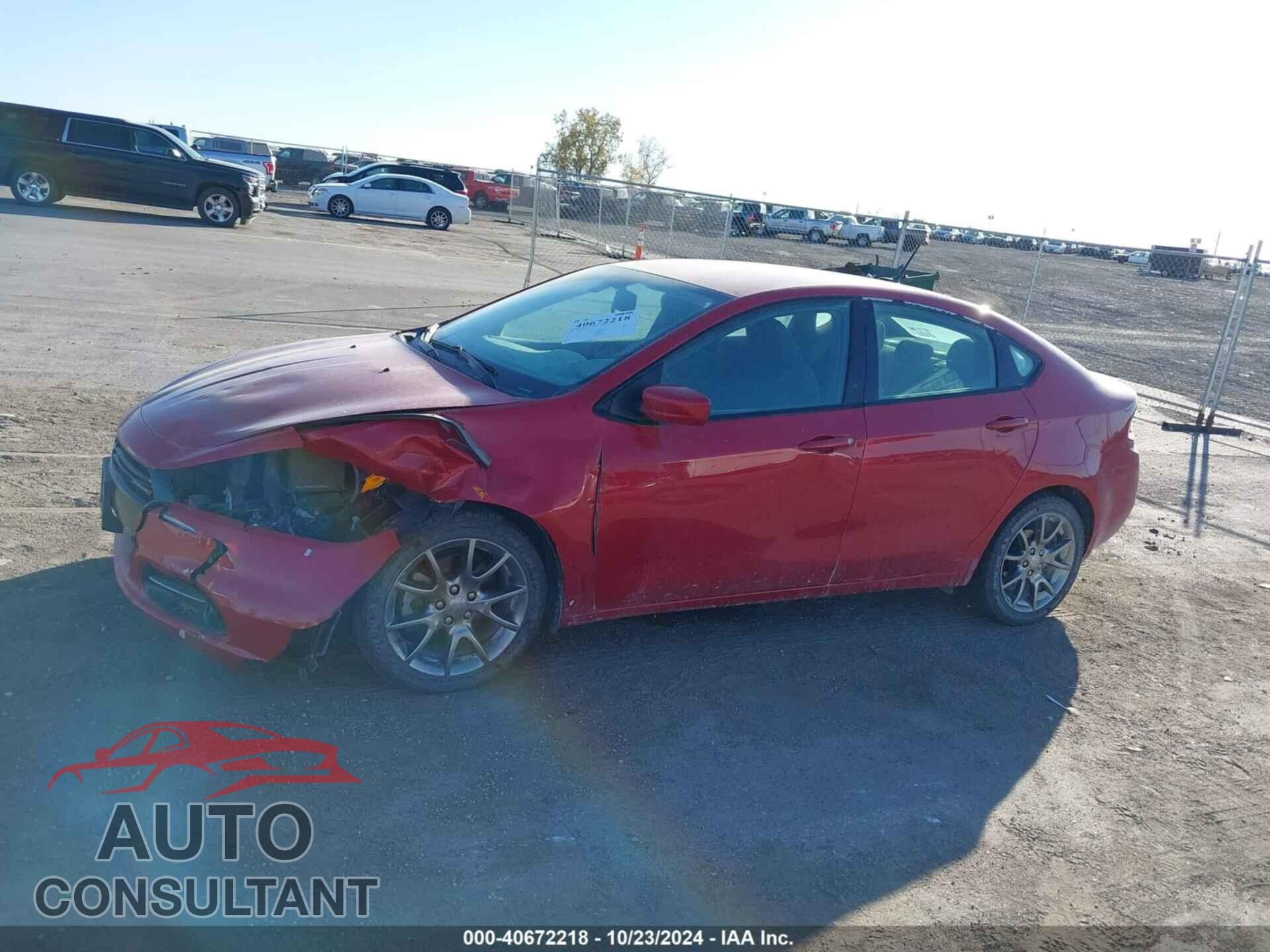 DODGE DART 2013 - 1C3CDFBA5DD334165