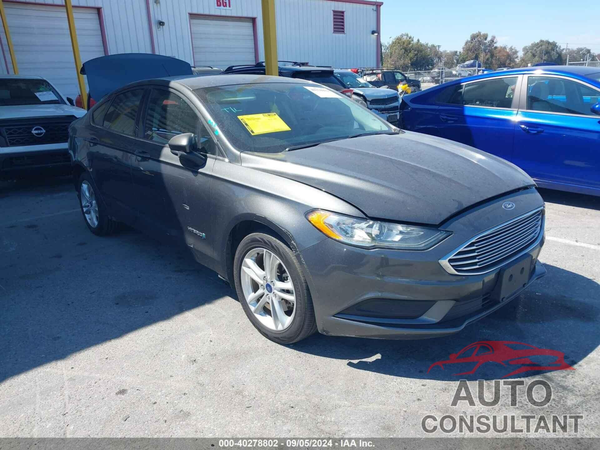 FORD FUSION HYBRID 2018 - 3FA6P0LU1JR138822