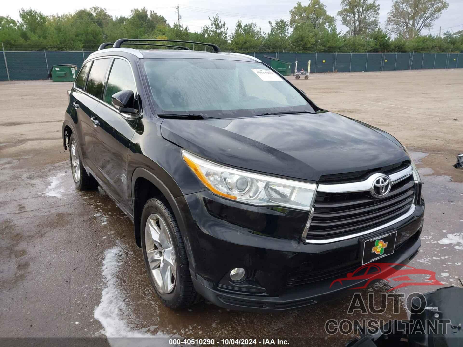 TOYOTA HIGHLANDER 2016 - 5TDDKRFH8GS310806