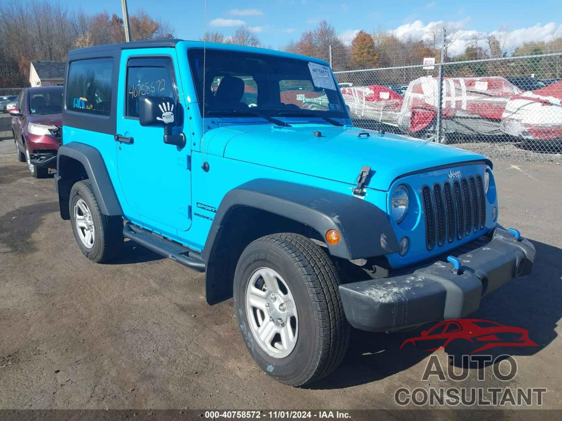 JEEP WRANGLER 2017 - 1C4AJWAG9HL748921