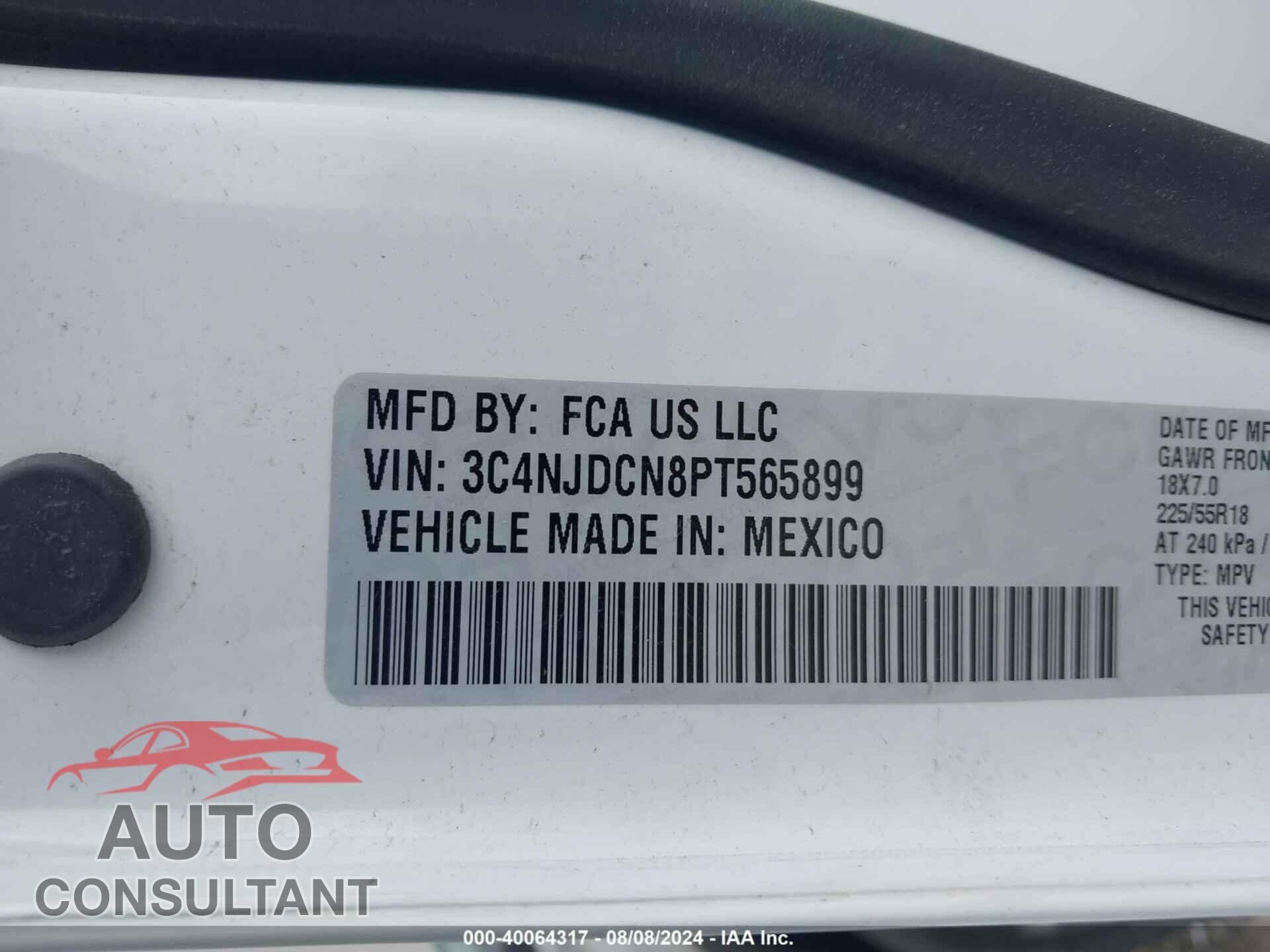 JEEP COMPASS 2023 - 3C4NJDCN8PT565899