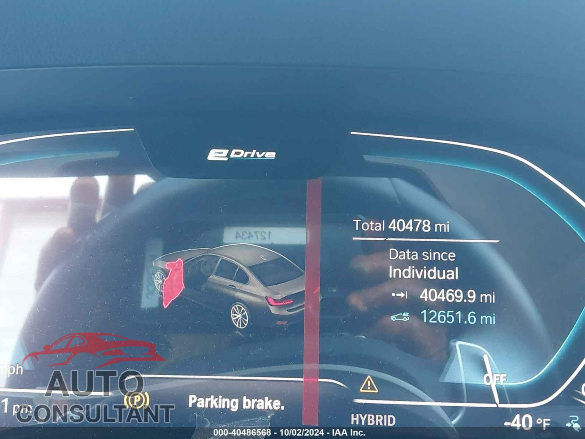 BMW 3 SERIES 2021 - 3MW5P7J08M8B60449