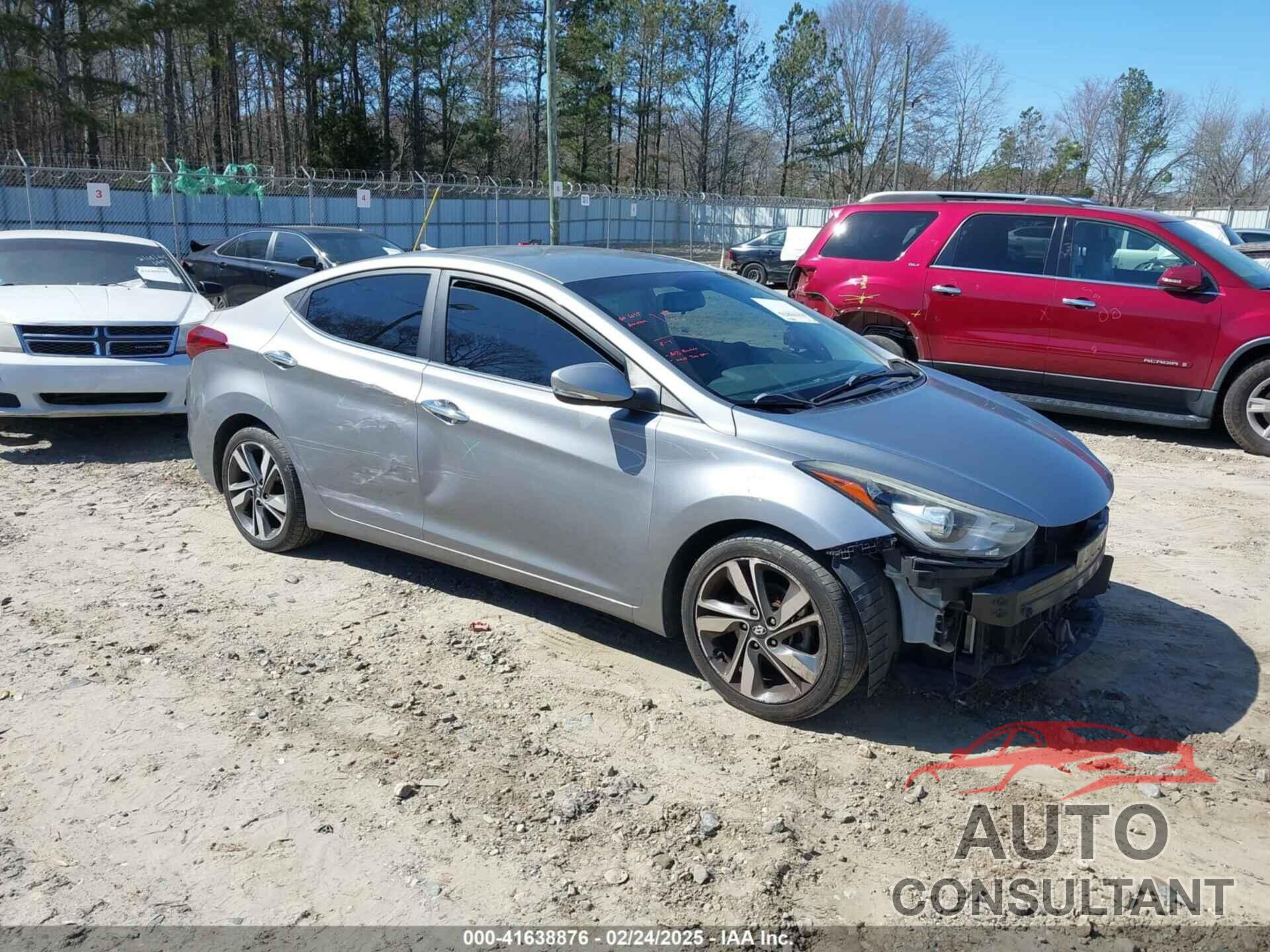 HYUNDAI ELANTRA 2014 - KMHDH4AE7EU032788