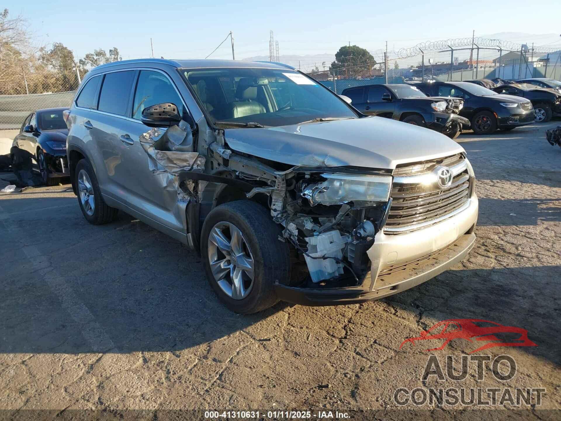 TOYOTA HIGHLANDER 2014 - 5TDDKRFH8ES061808