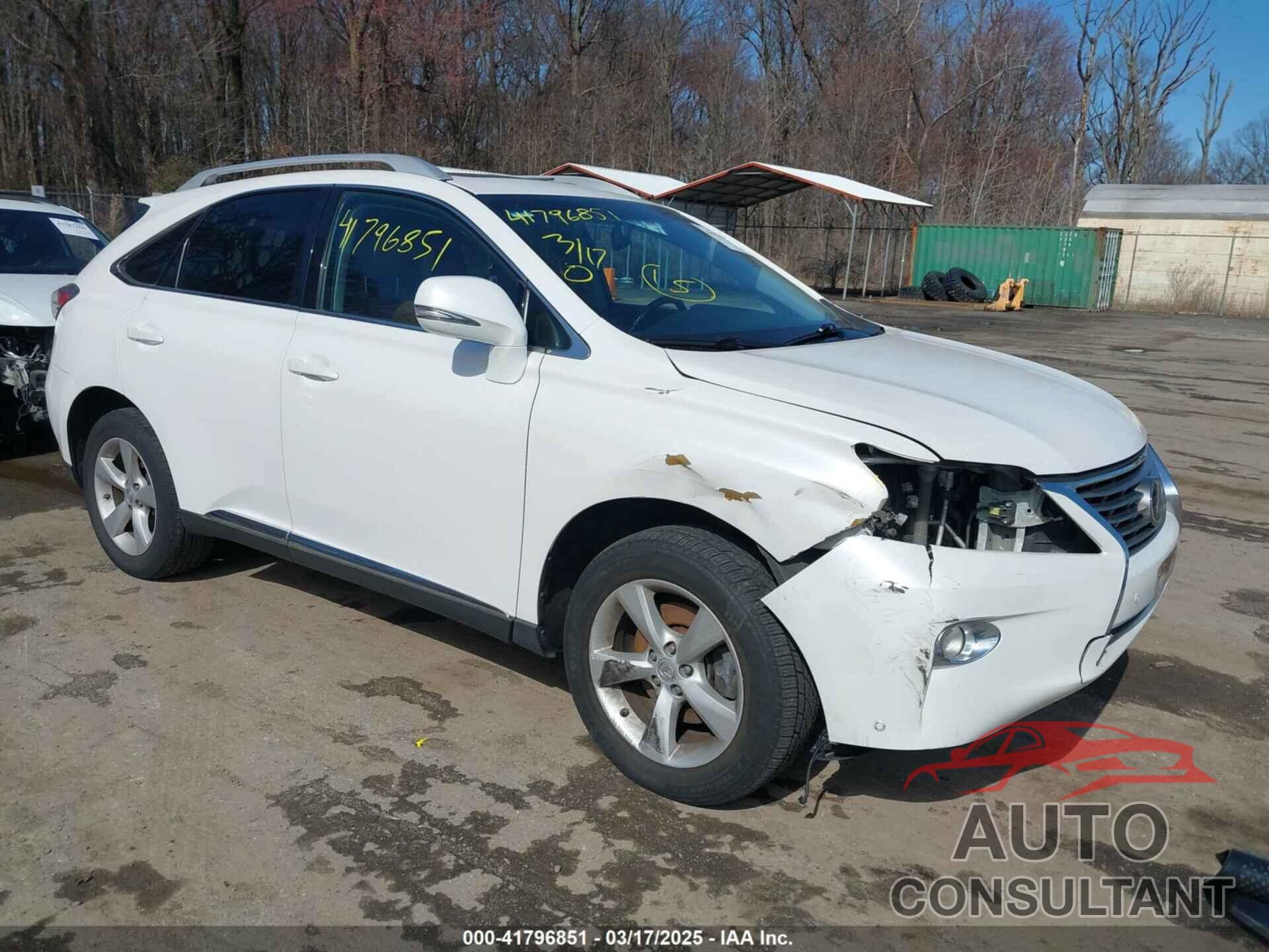 LEXUS RX 350 2013 - 2T2BK1BA2DC210668