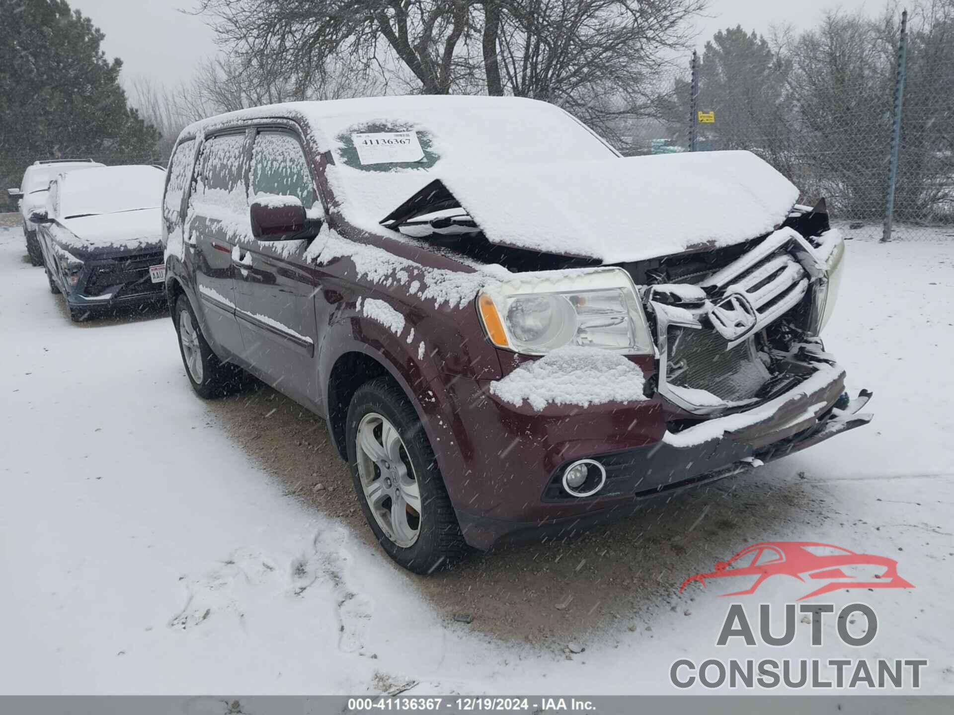 HONDA PILOT 2013 - 5FNYF4H67DB076386
