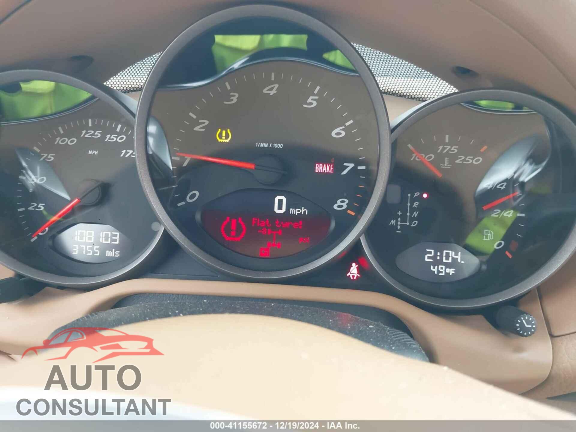 PORSCHE BOXSTER 2012 - WP0CA2A88CS710105